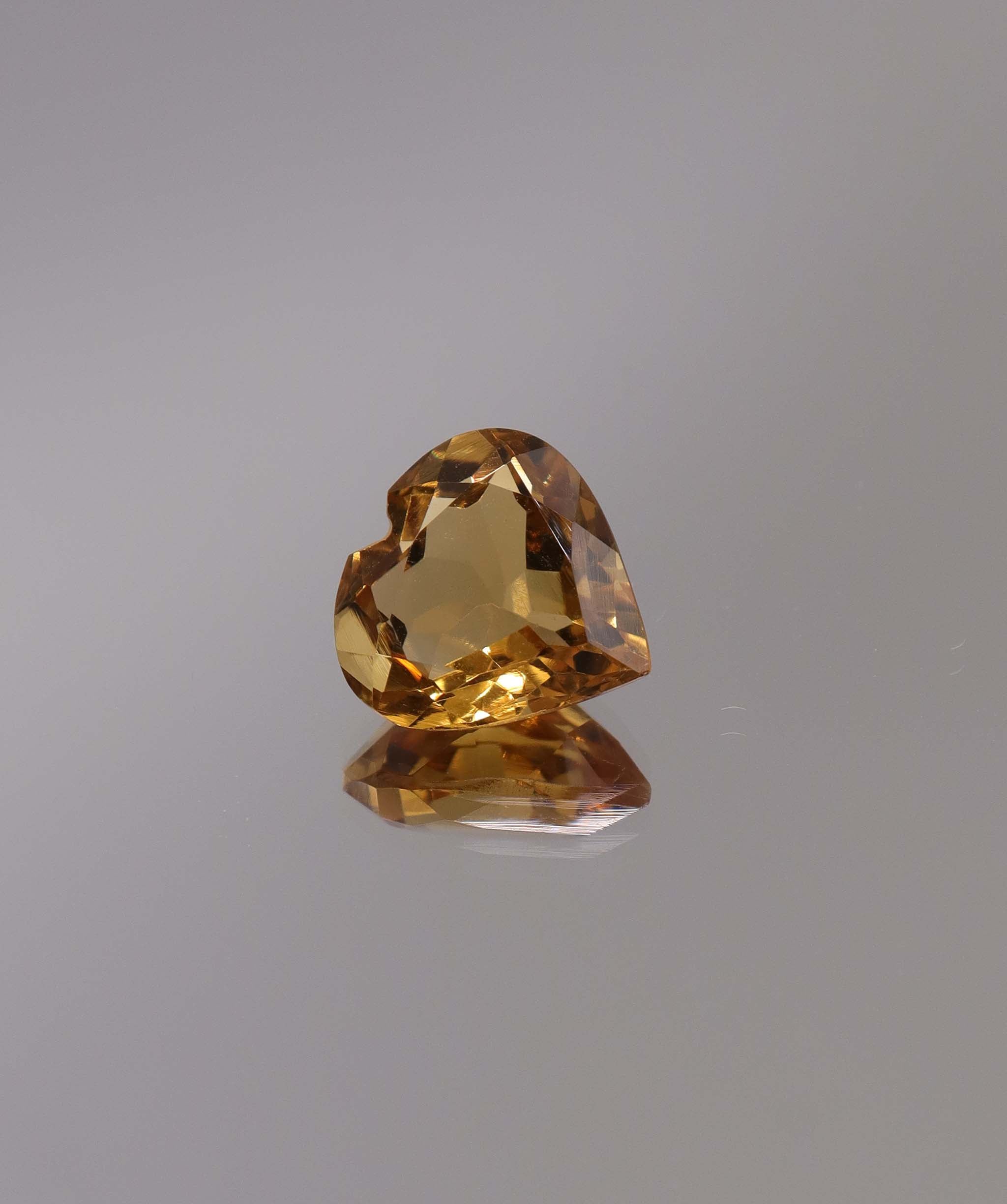 Luxury Promise 4.46ct Citrine Heart DXBCS1274