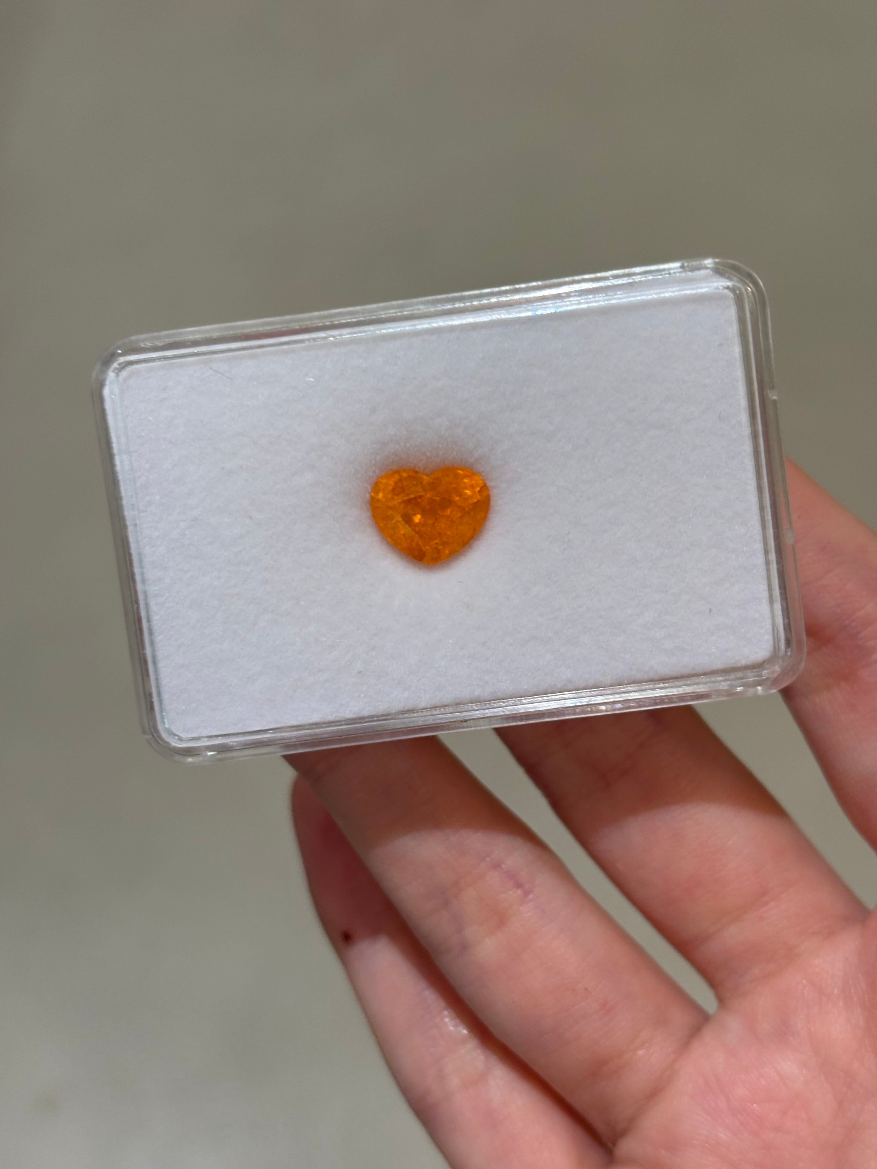 Luxury Promise 4.50ct Spessartine Heart DXBCS4754
