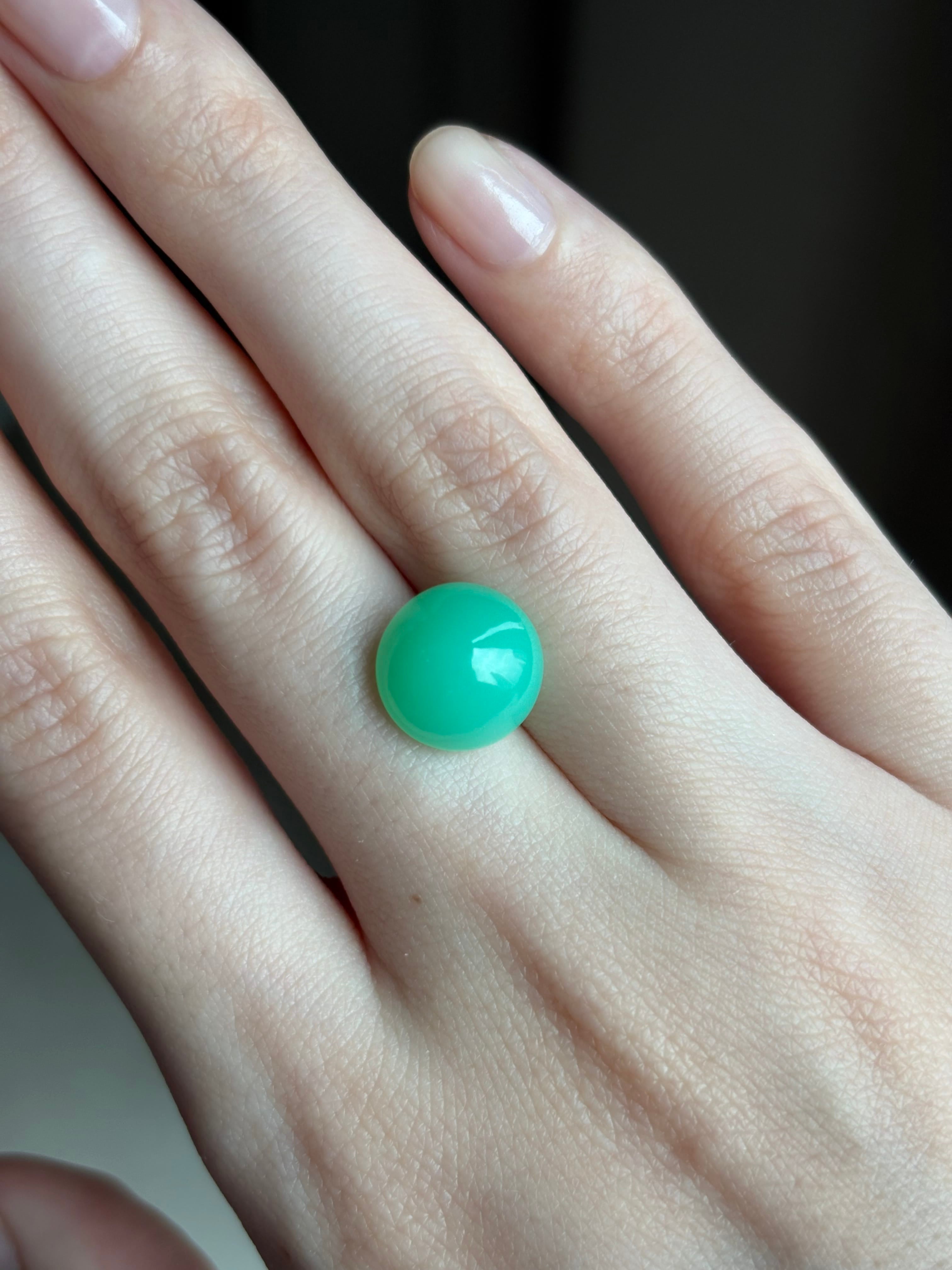 Luxury Promise 4.74ct Chrysoprase DXBCS4632