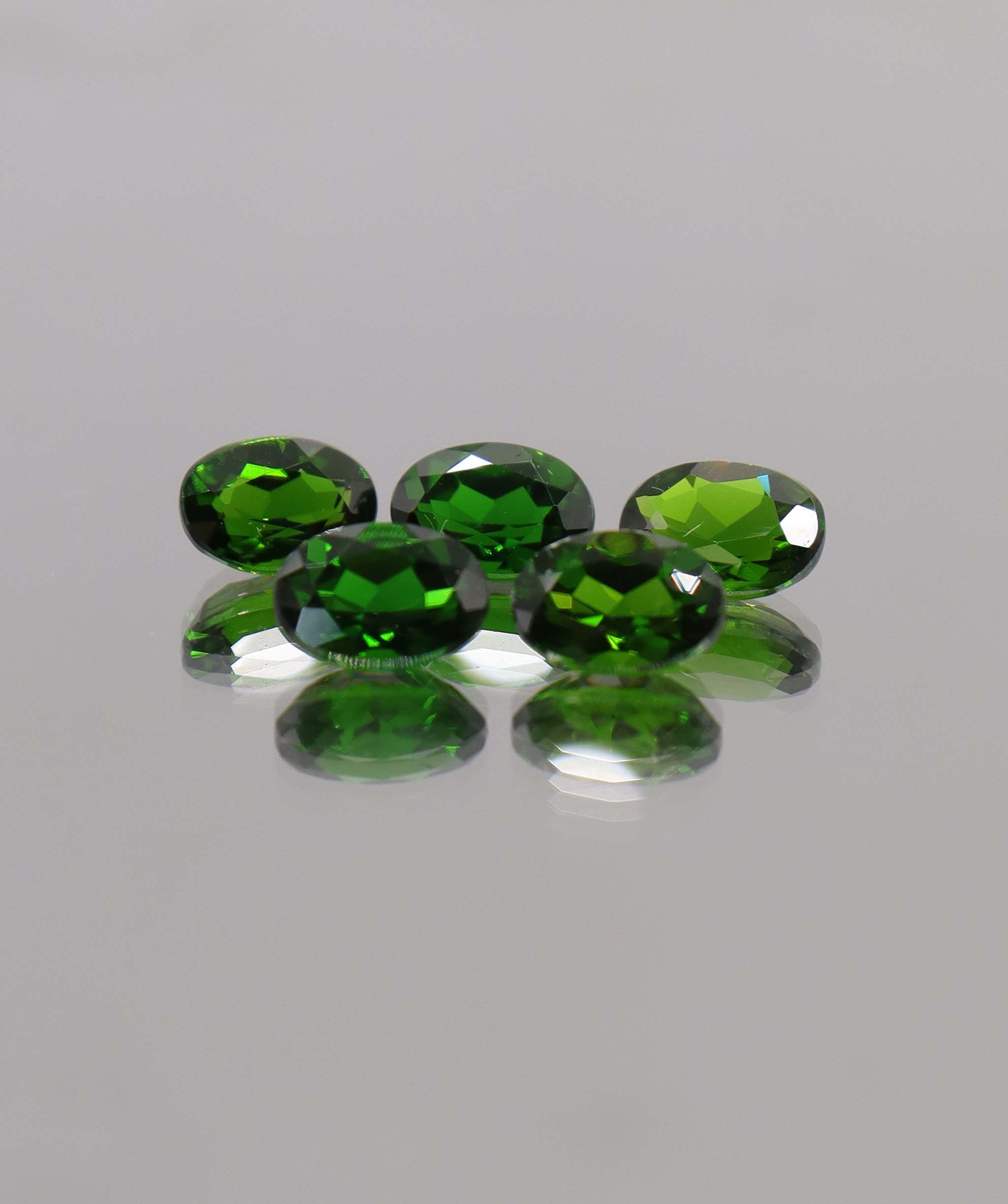 Luxury Promise 4.75ct Oval Chrome Diopside 5pcs DXBCS1180
