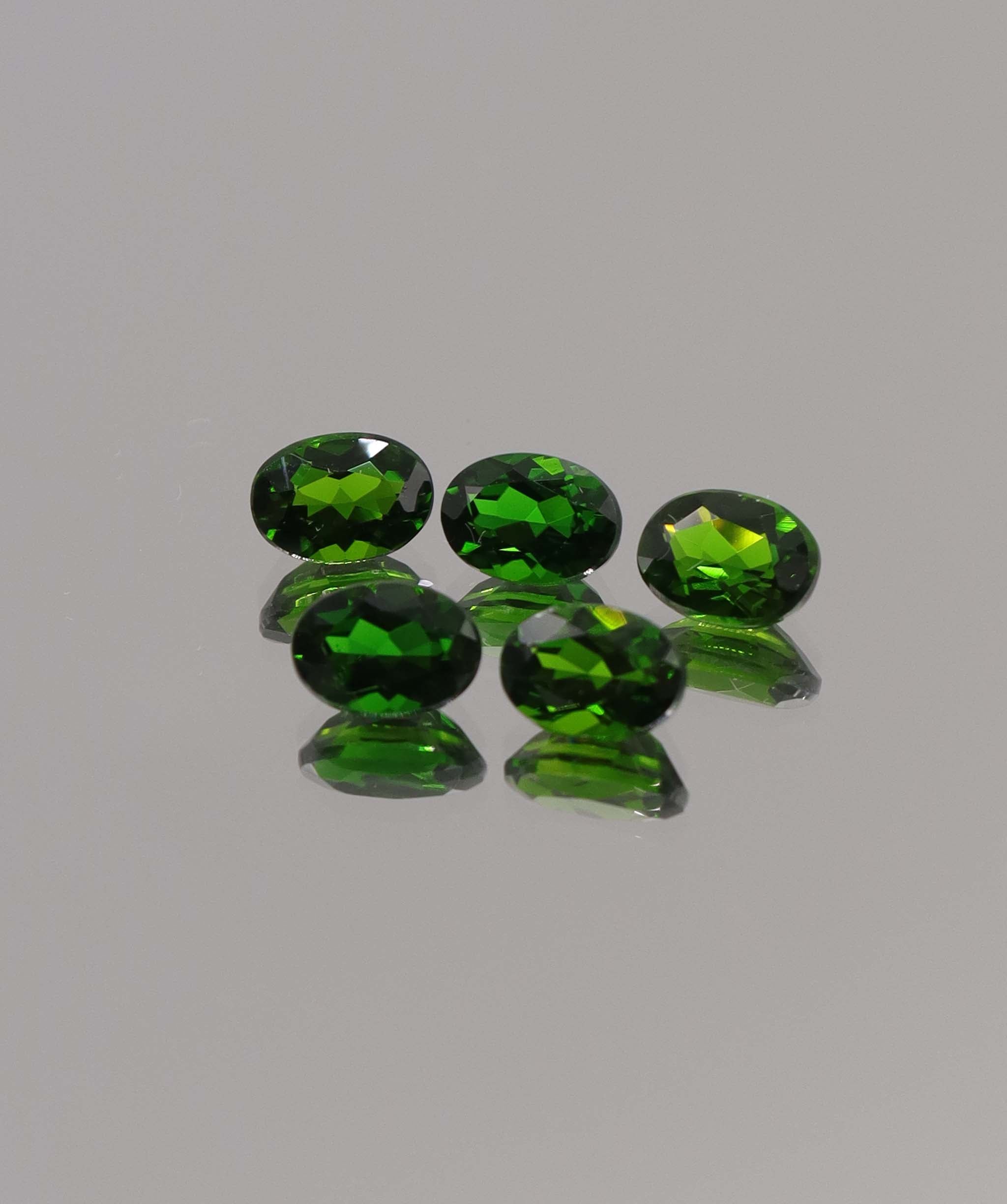Luxury Promise 4.75ct Oval Chrome Diopside 5pcs DXBCS1180