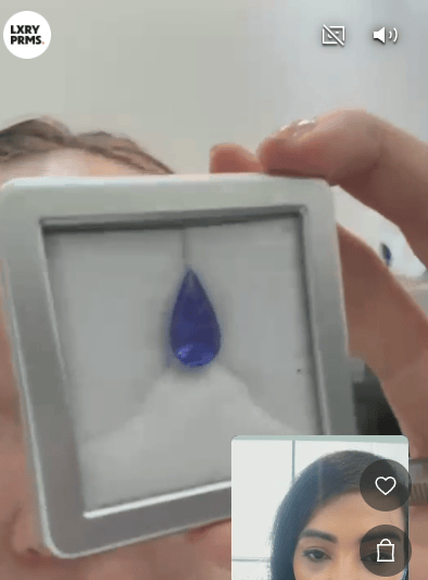 Luxury Promise 4.95ct tanzanite pear DXBCS4716