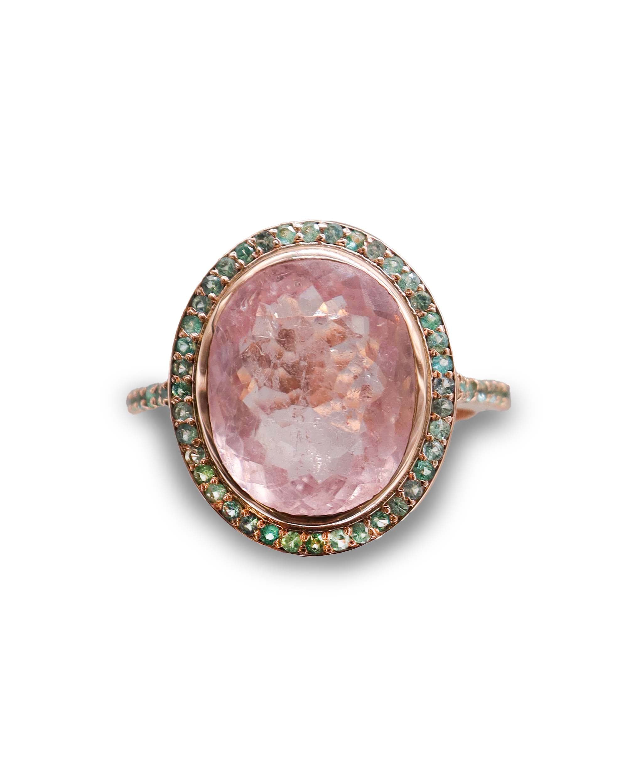 Luxury Promise 5.28ct Paraiba Ring Halo RG DXBS5669