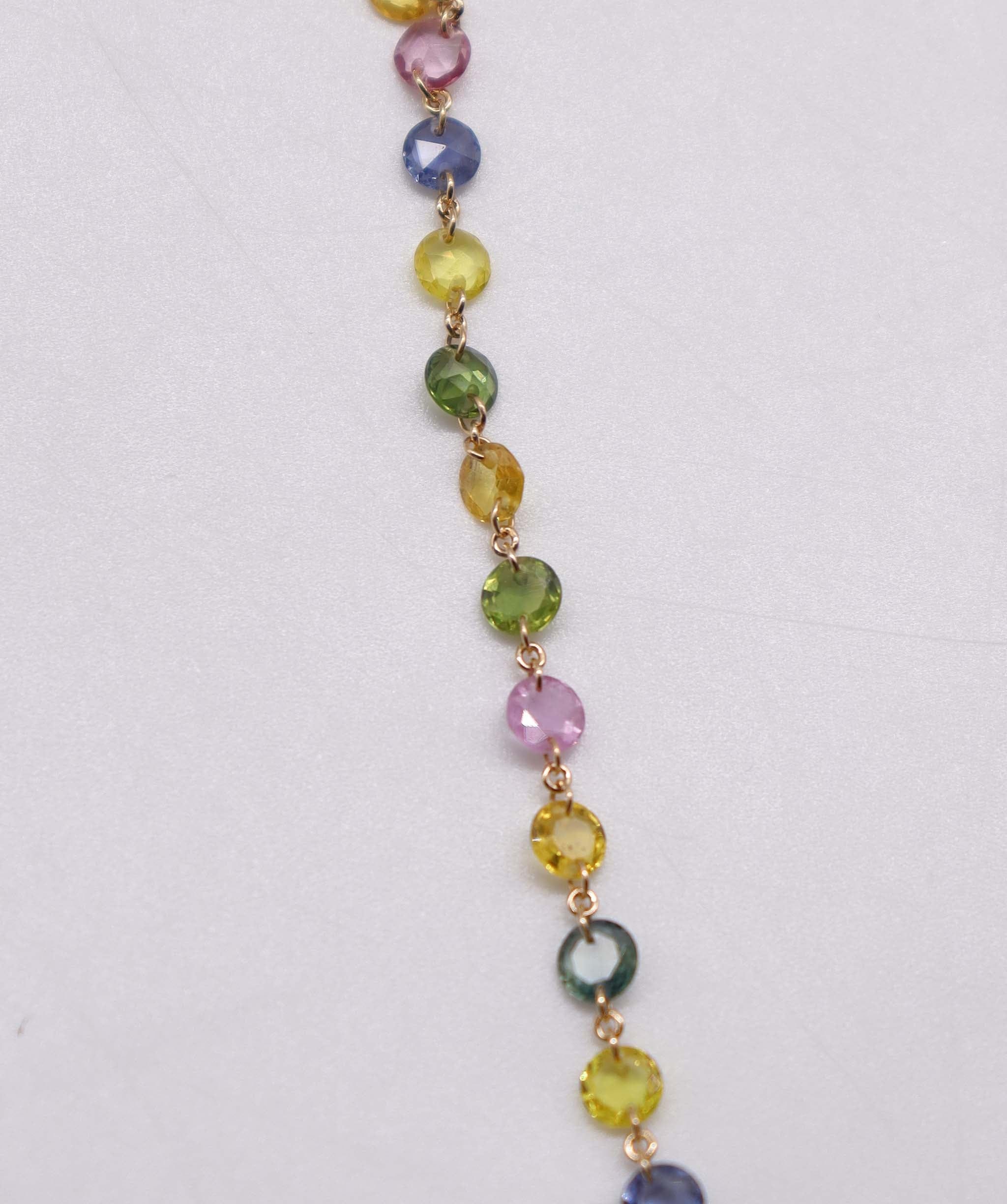 Luxury Promise 5.48CT MULTI SAPPHIRE Rosecut (H) HANDCHAIN B3382