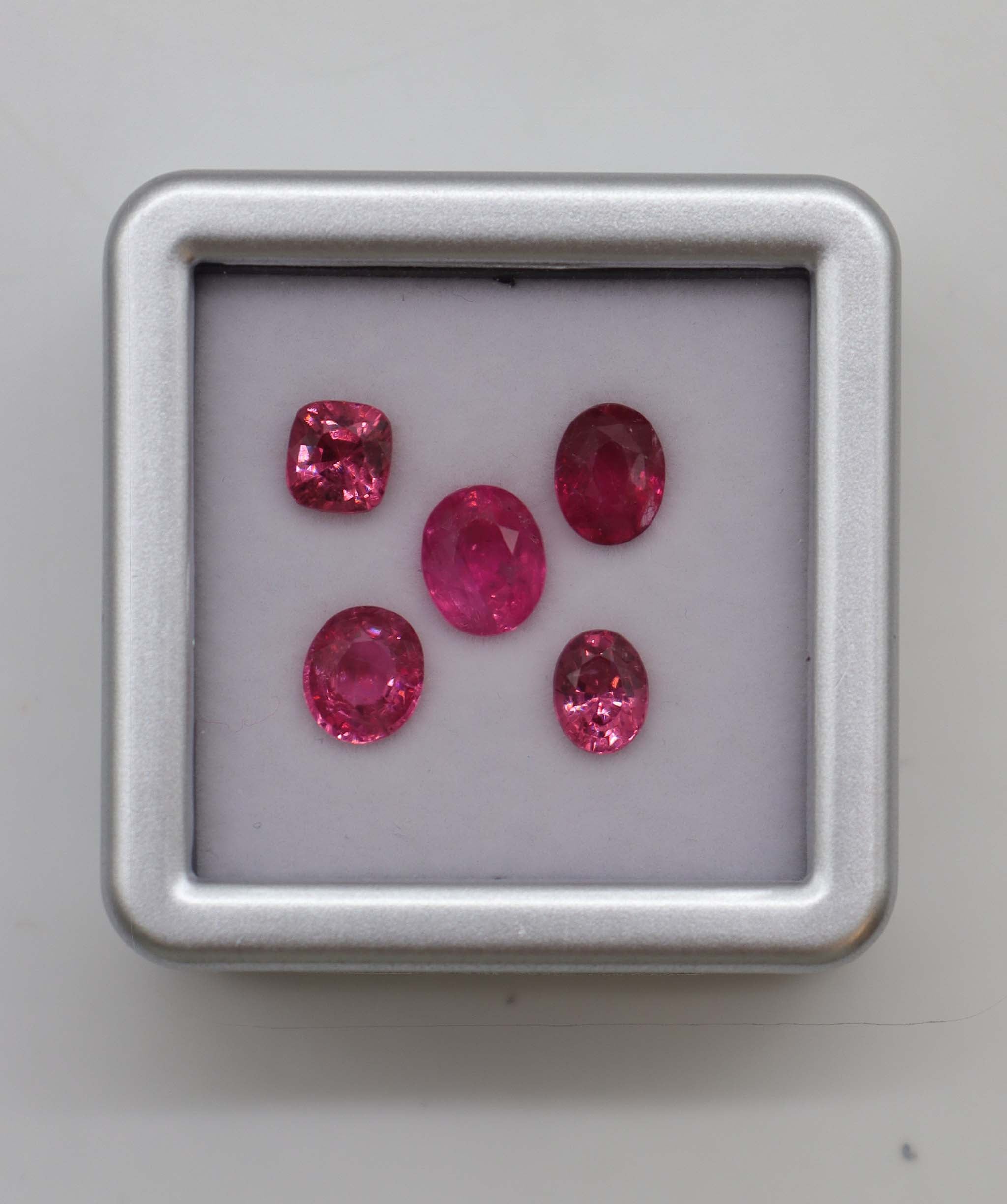 Luxury Promise 6.05ct Hot Pink Spinel Mahenge Lot (5pcs) DXBCD0336