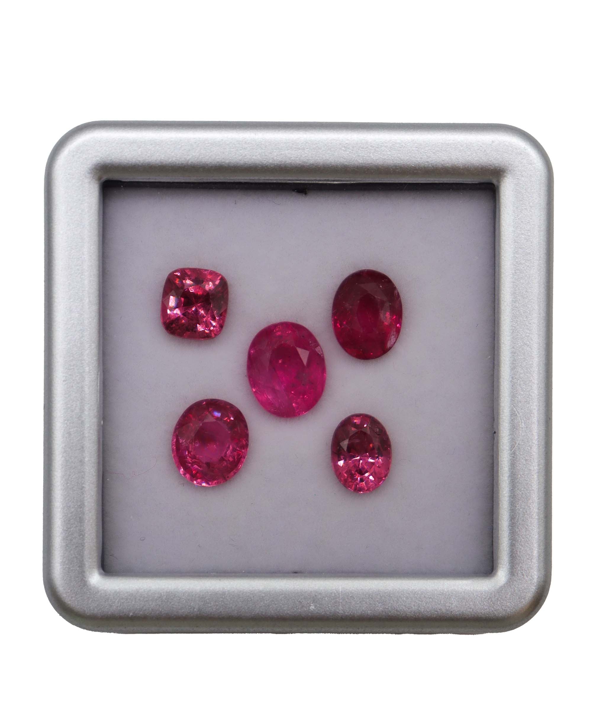 Luxury Promise 6.05ct Hot Pink Spinel Mahenge Lot (5pcs) DXBCD0336