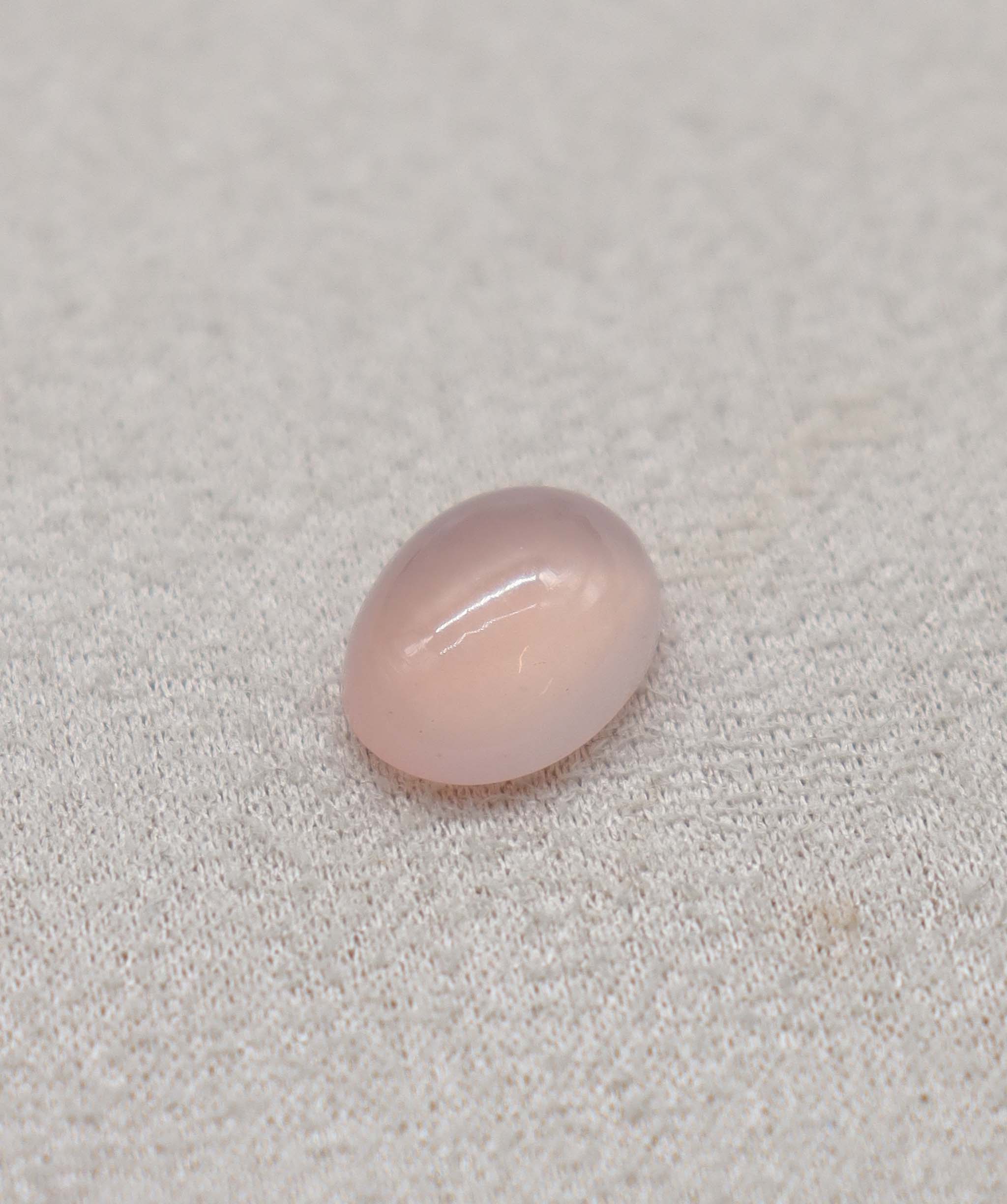 Luxury Promise 6.34ct Rose Quartz Cabochon Oval DXBCS2451