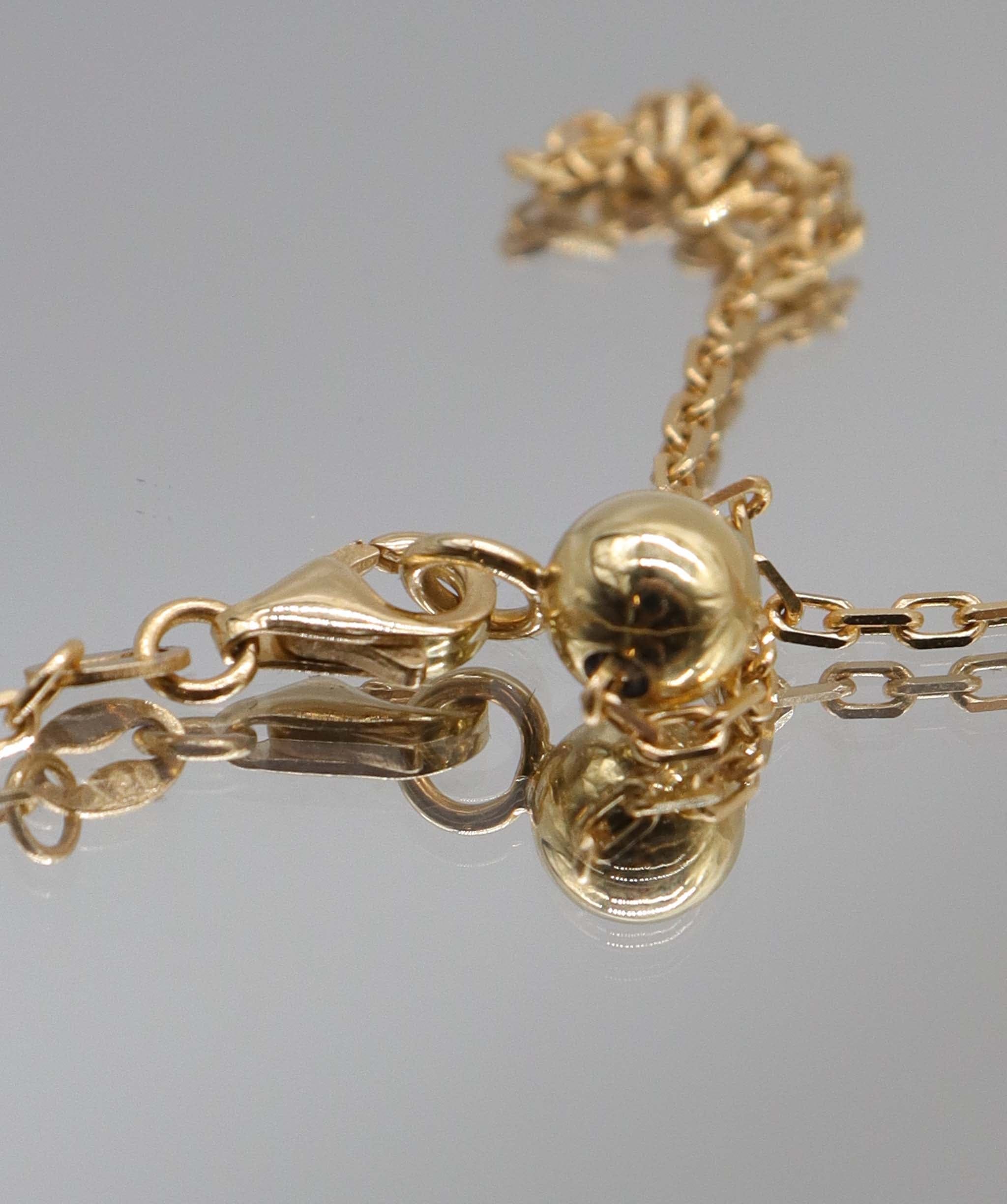 Luxury Promise 6.65ct Blue Sapphire YG Double-Layer Necklace DXBS5614