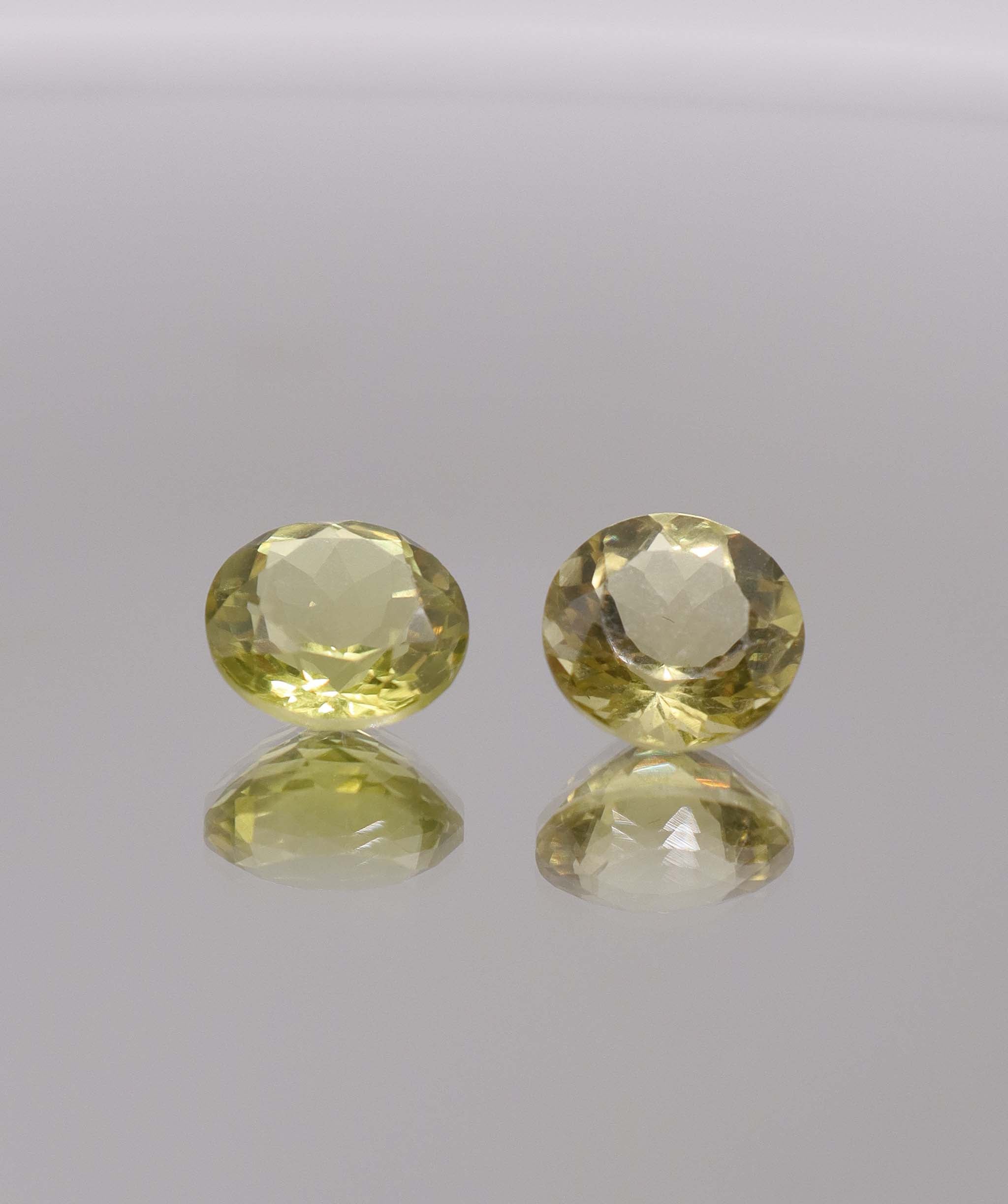 Luxury Promise 6.65ct Lemon Amethyst Round PAIR DXBCS2774