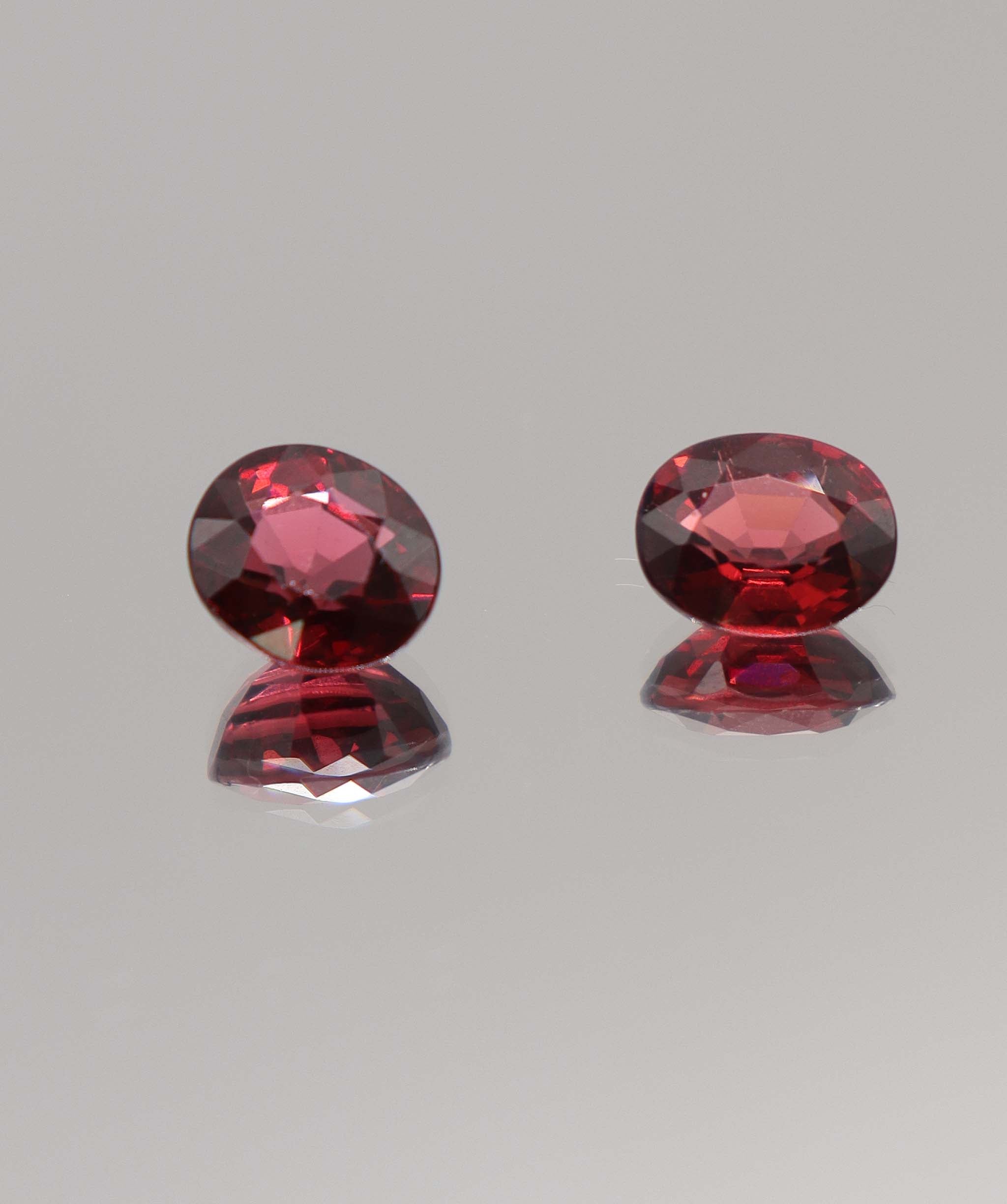 Luxury Promise 6.85ct Rhodolite PAIR DXBCS0385