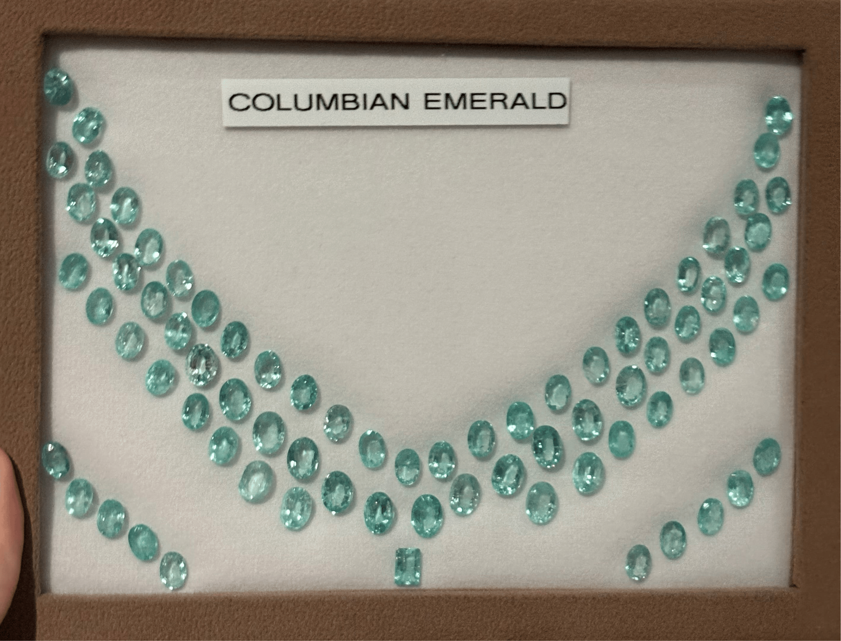 Luxury Promise 69.65ct Colombian Emerald Layout (16pcs 6x8, 61pcs 5x7) DXBCD0317