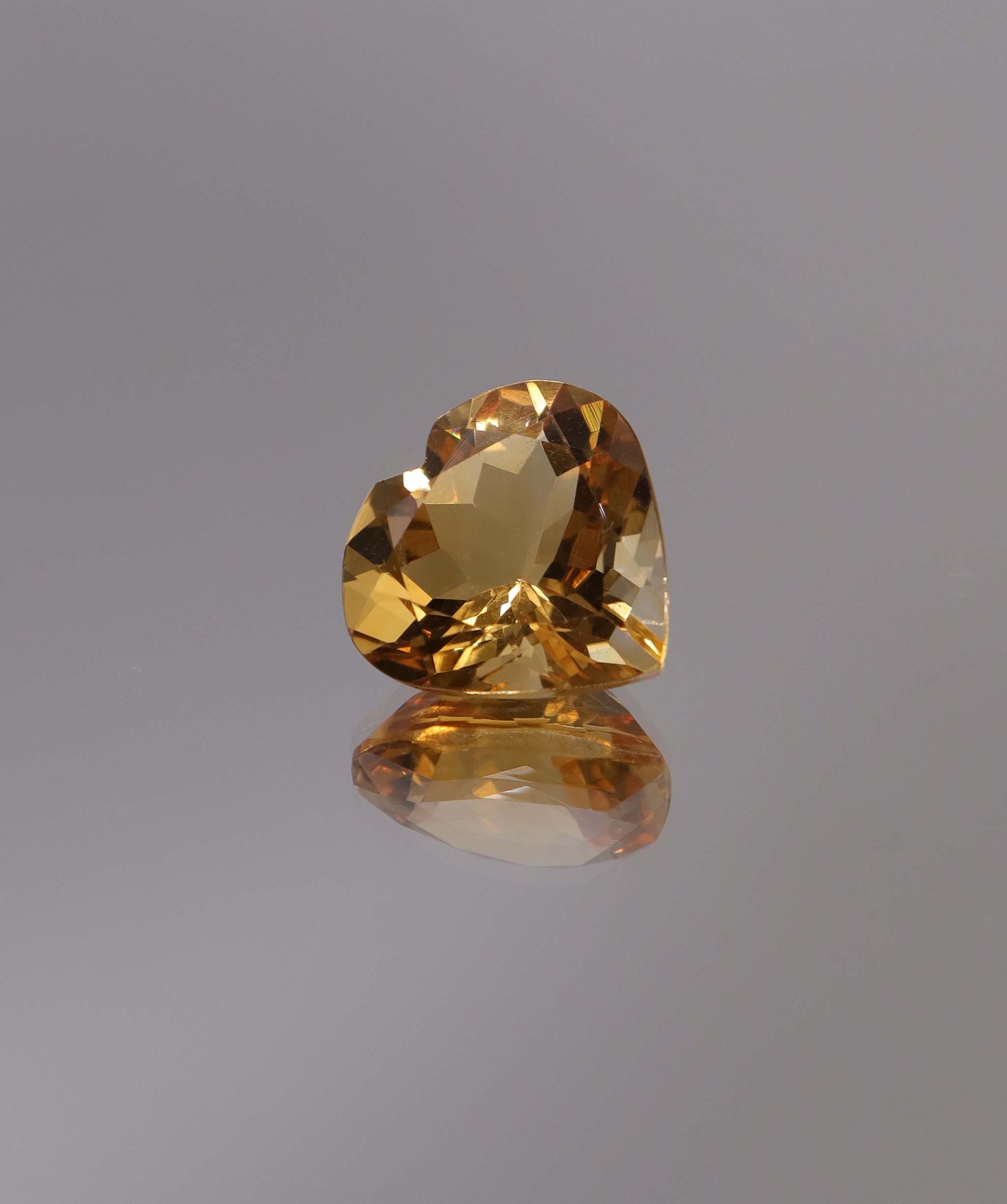Luxury Promise 7.27ct Citrine Heart DXBCS1273