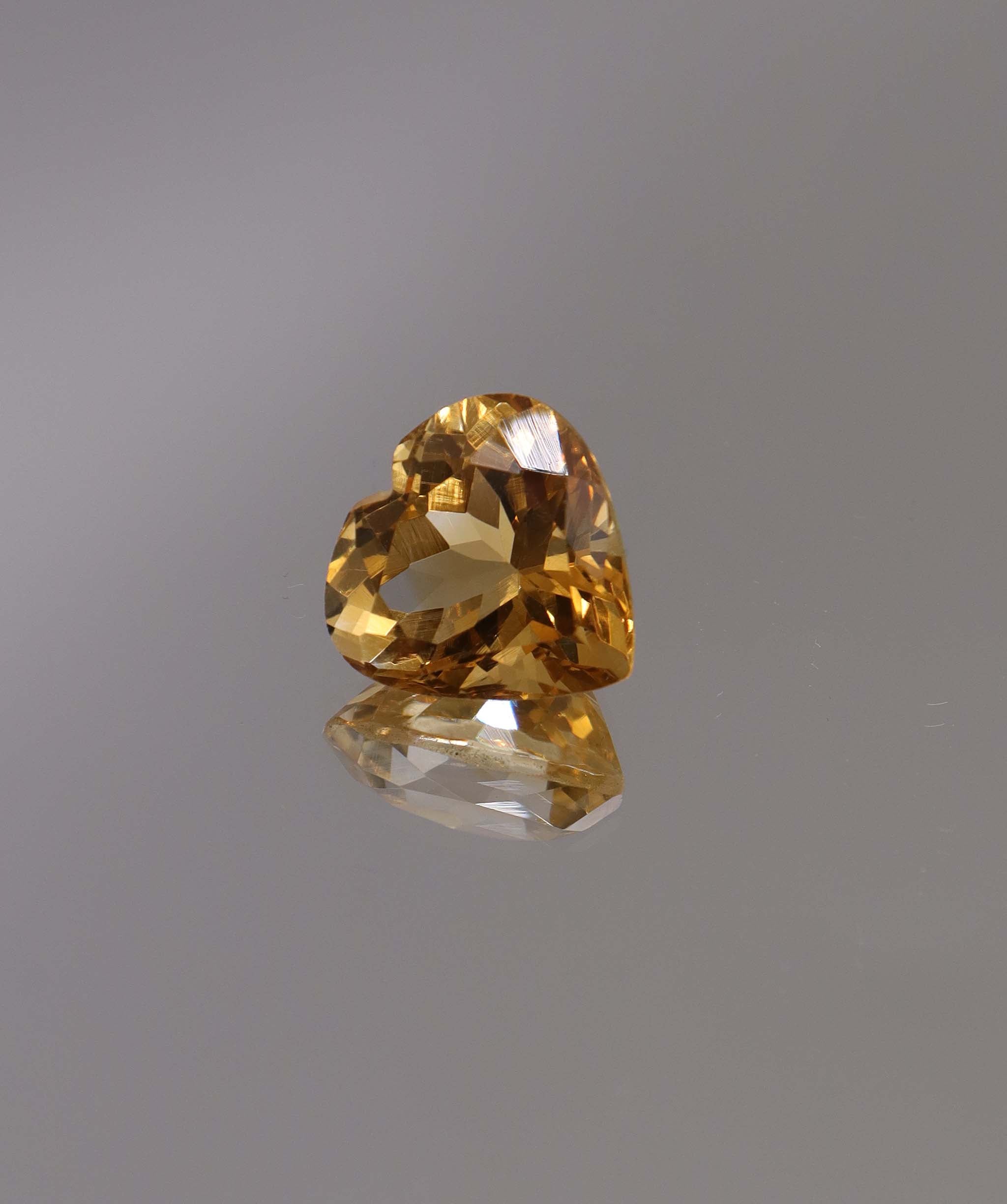 Luxury Promise 8.73ct Citrine Heart DXBCS1272