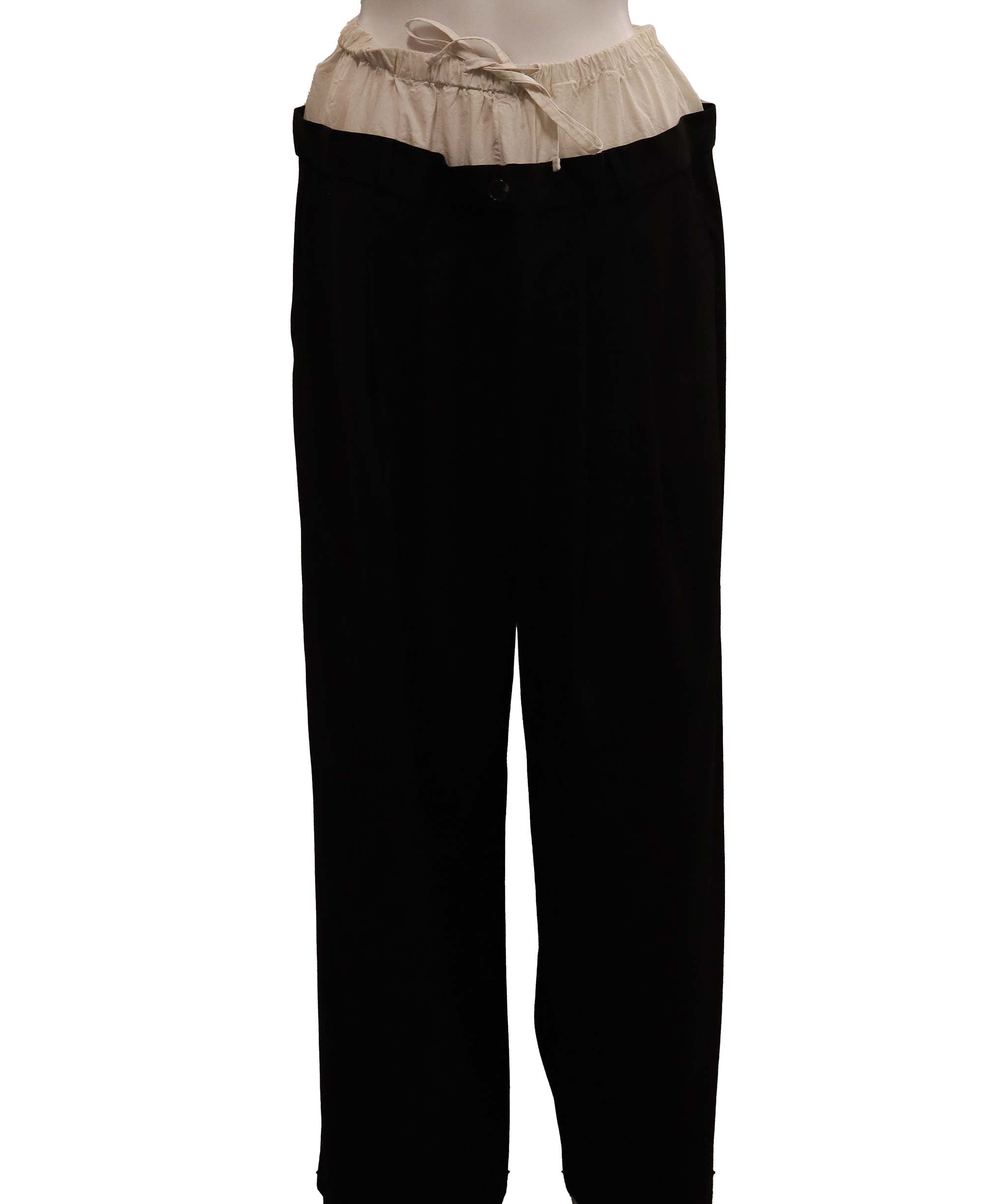 Luxury Promise AF Ultra Black Pleated wide-leg trouser Medium size DXBCS0723
