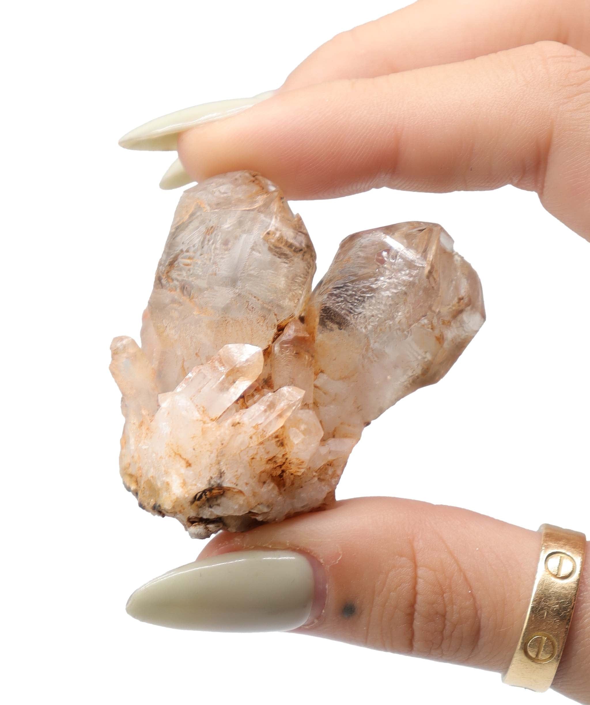 Luxury Promise Ancient Skeletal Quartz Crystal from Namibia RDC0183