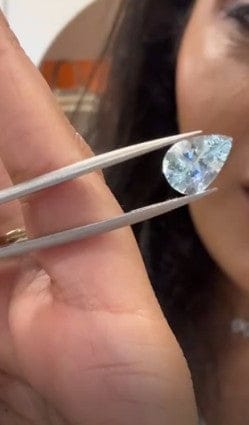 Luxury Promise aquamarine pear 1.62ct DXBCD0859