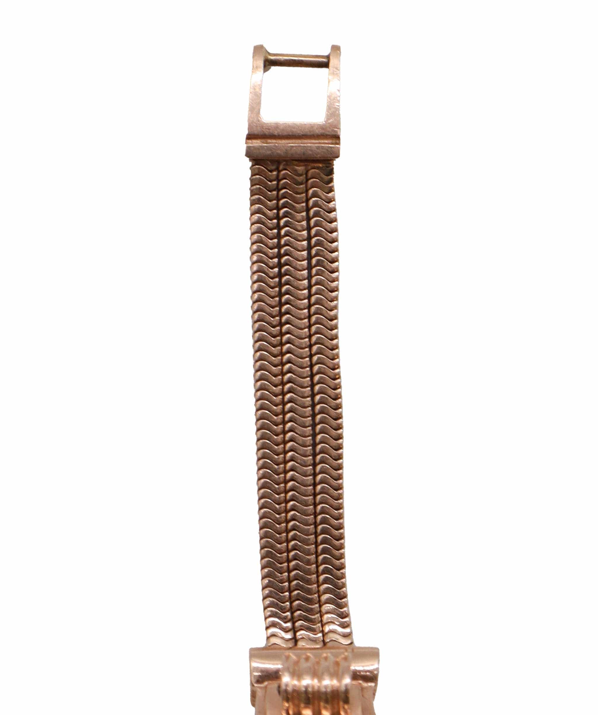 Luxury Promise Art Deco 14K Ruby Diamond Rose Gold Secret Watch HN056 DXBS2504