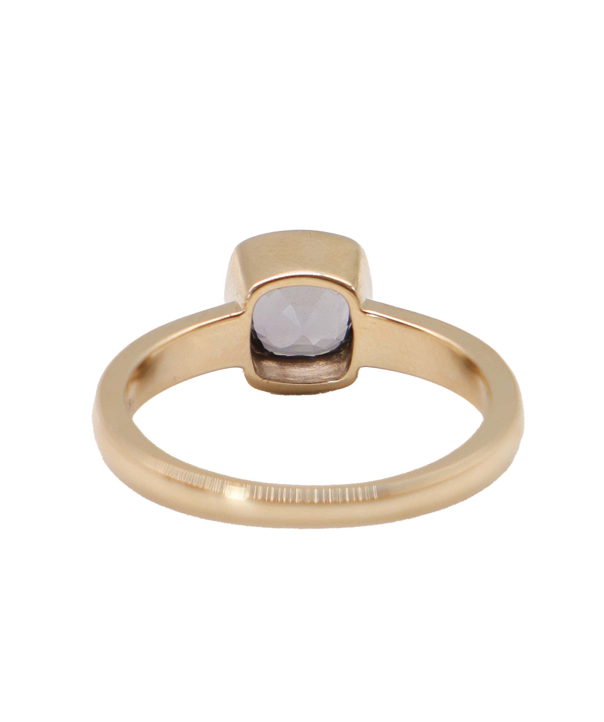 Luxury Promise bezel ring yg 1.65cts spinel us7 DXBD0296