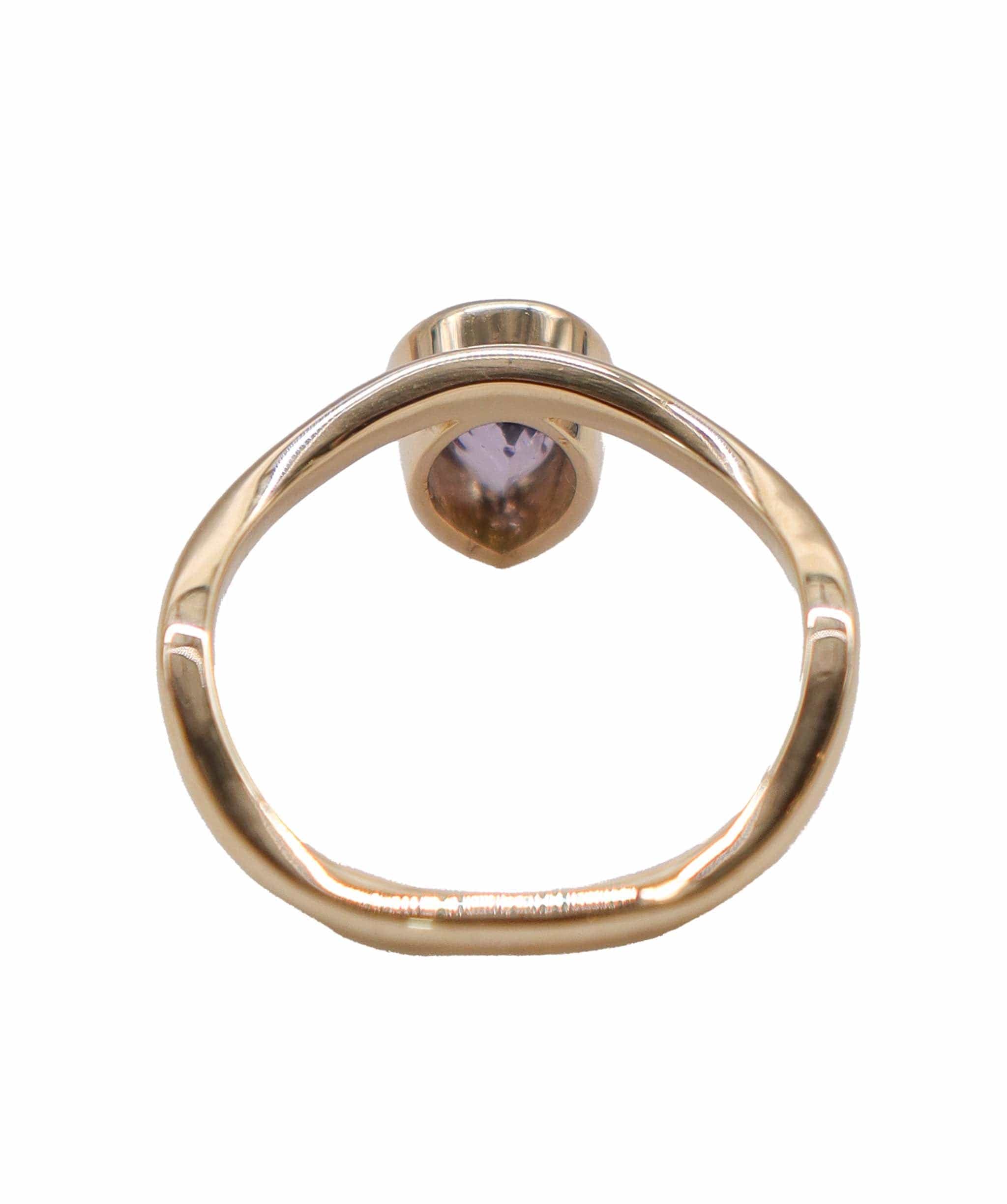 Luxury Promise Bezel yg ring 1.63cts spinel us7 DXBD0261