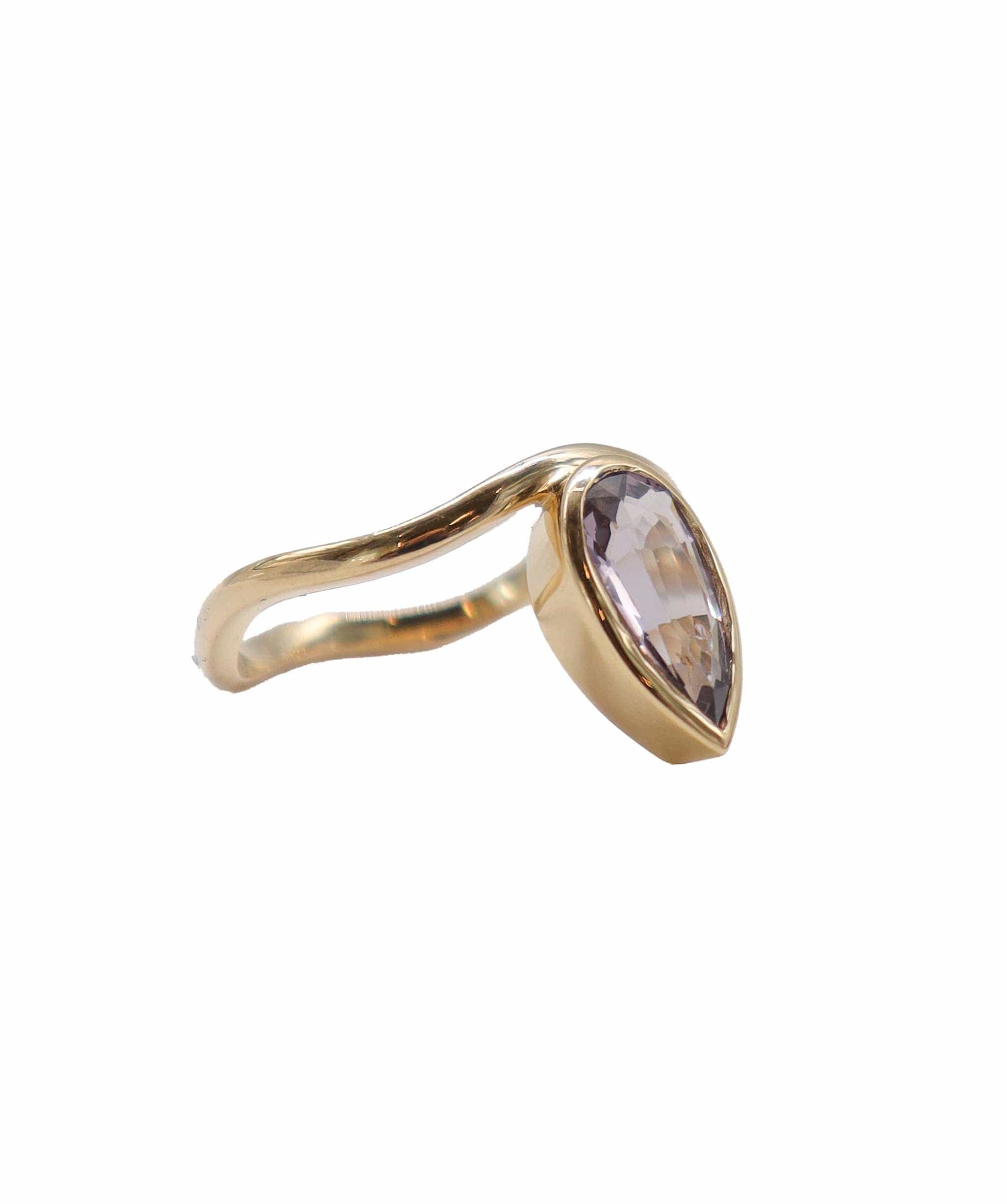 Luxury Promise Bezel yg ring 1.73cts spinel us8 DXBD0252