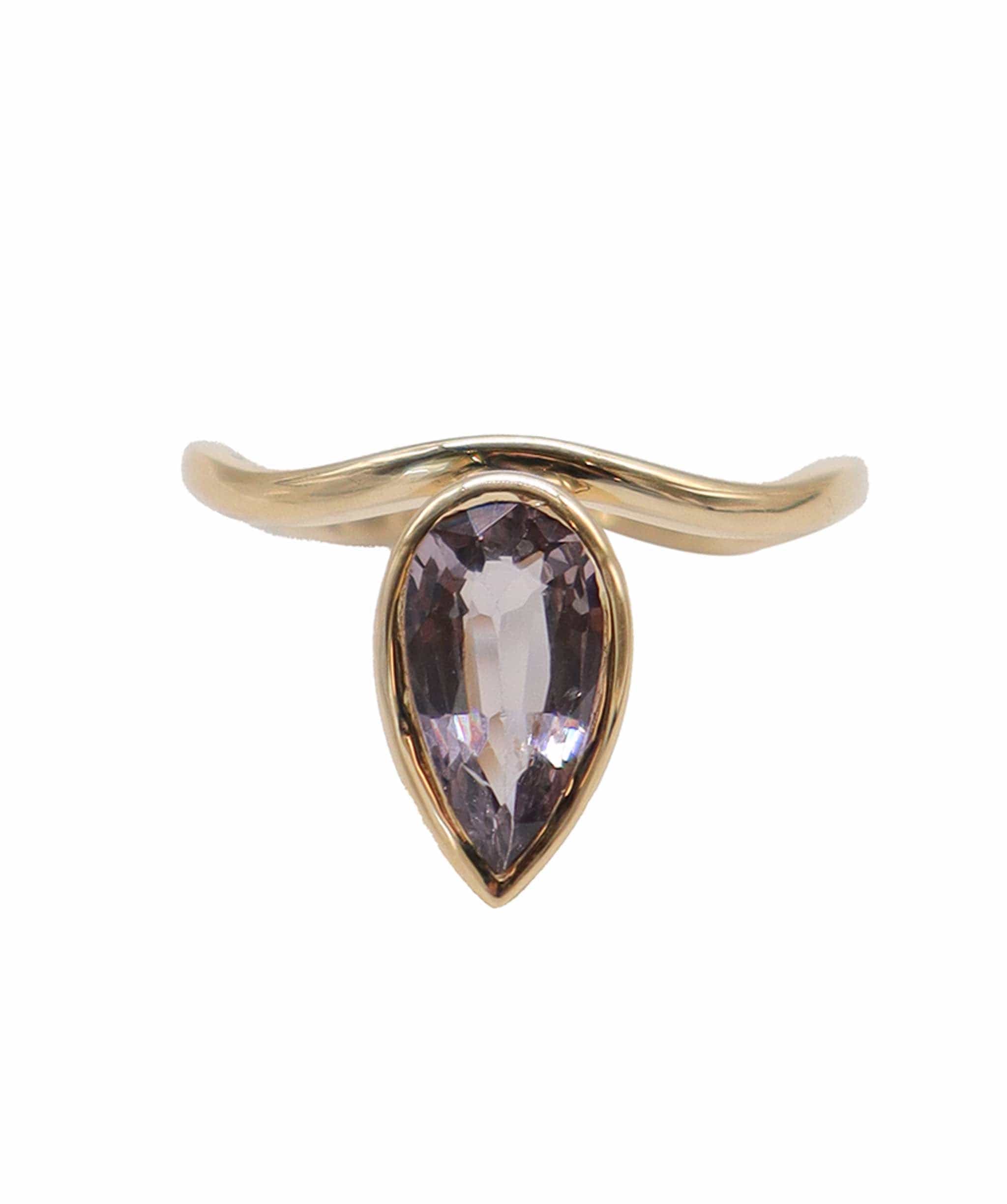 Luxury Promise Bezel yg ring 1.73cts spinel us8 DXBD0252