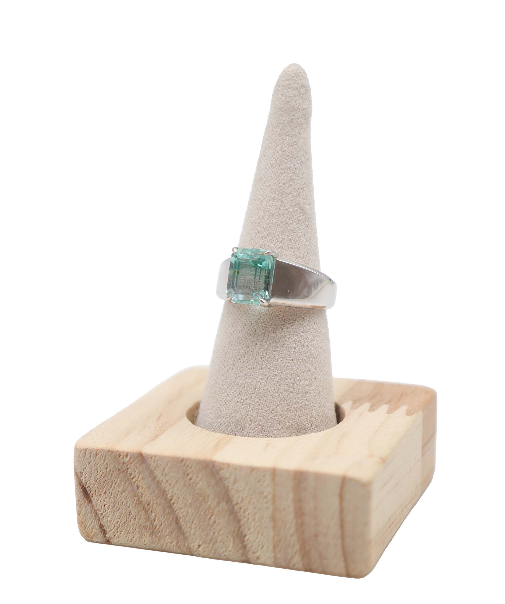 Luxury Promise Bi-color Emerald Ring RDL0139