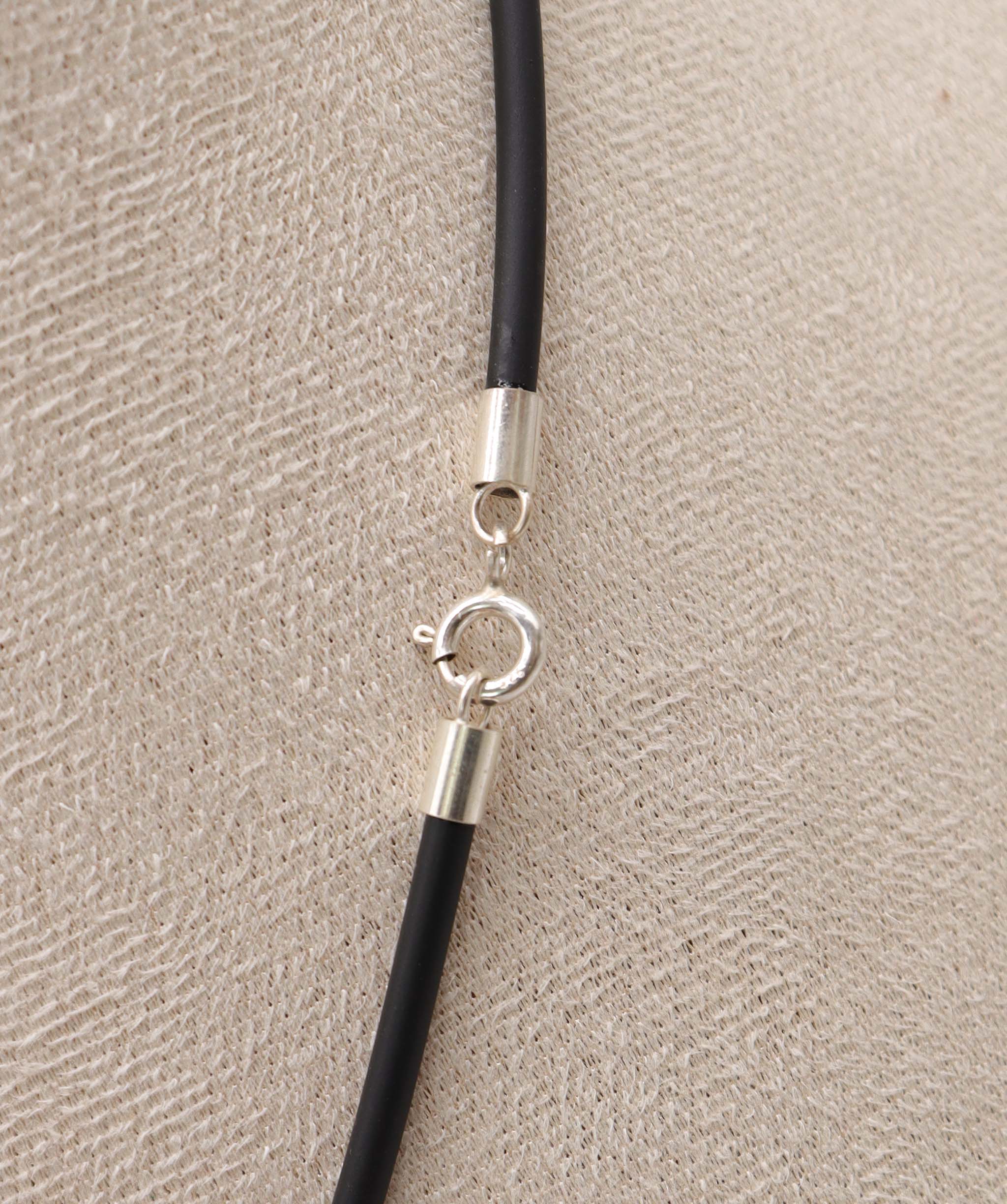 Luxury Promise Black rubber leather cord DXBD0183