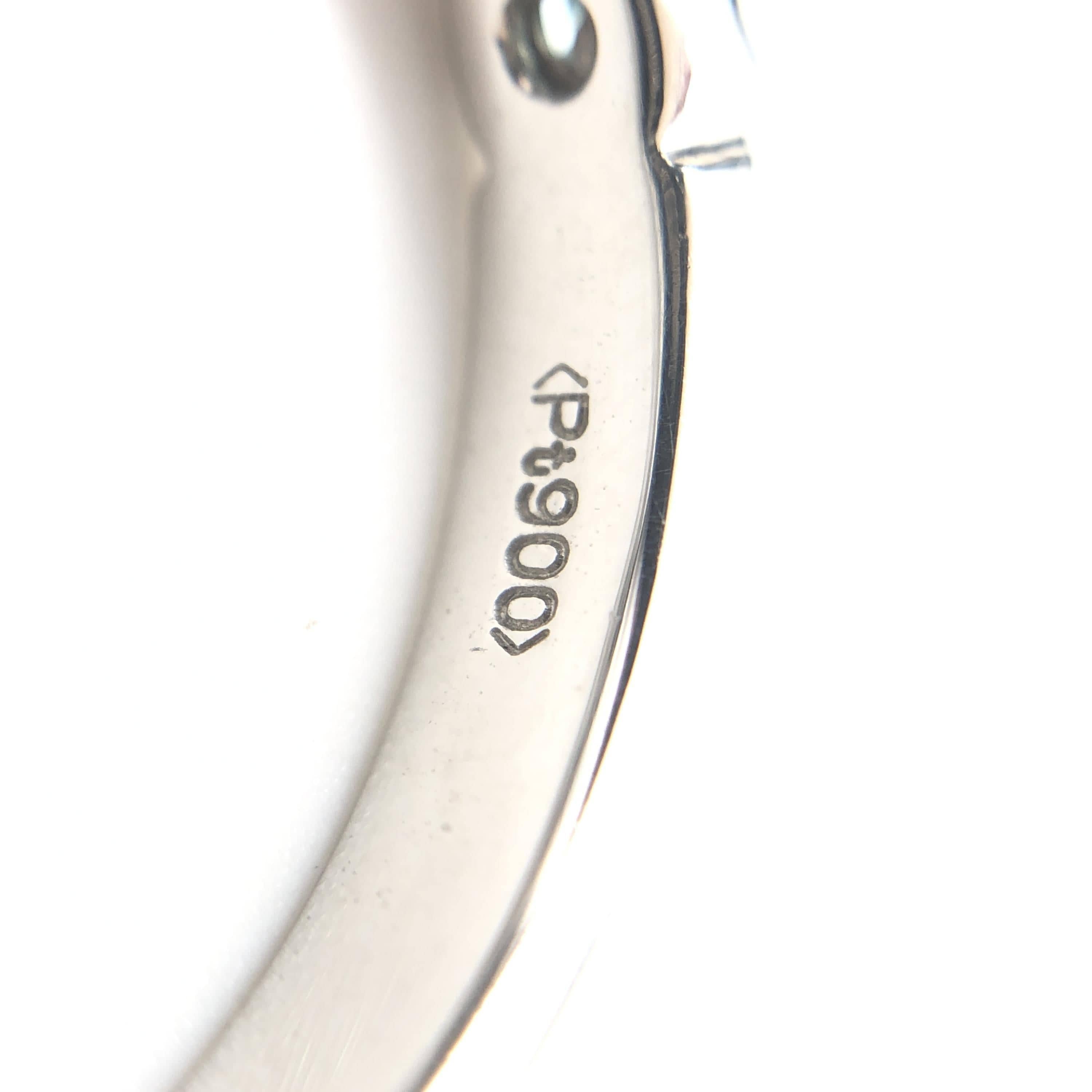 Luxury Promise Blue Diamond & Diamond Ring, D(0.50ct), PT900, 4.9g, US Size 6 ALC3350