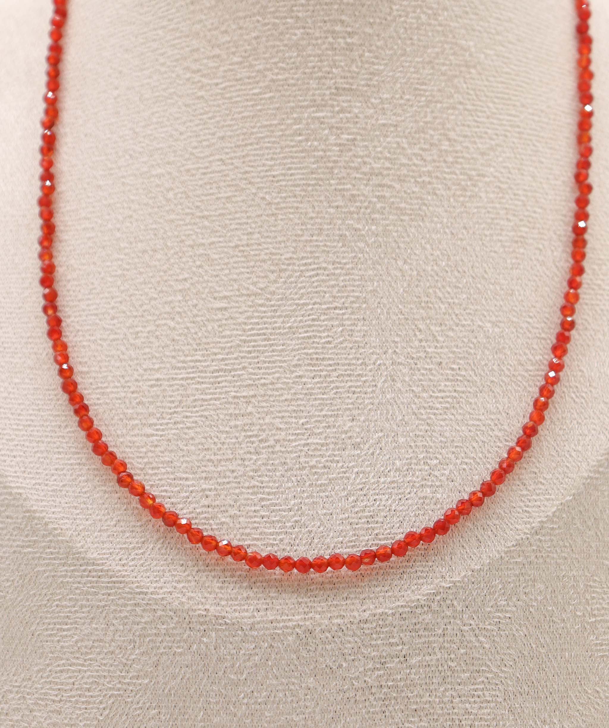 Luxury Promise Carnelian necklace faceted RDC0682