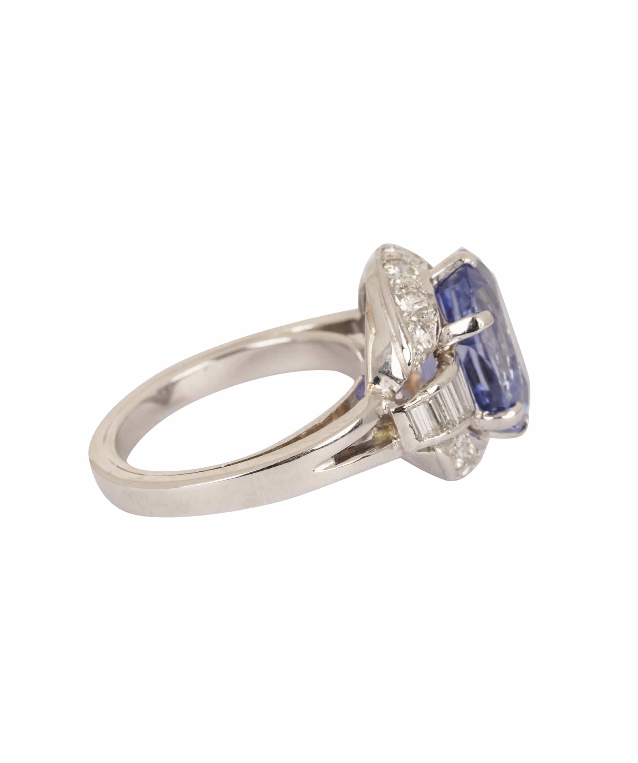 Luxury Promise Ceylon Sapphire and Diamond Ring WA24307