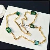Luxury Promise CHANEL Rock Candy Green Necklace SKCCC505009
