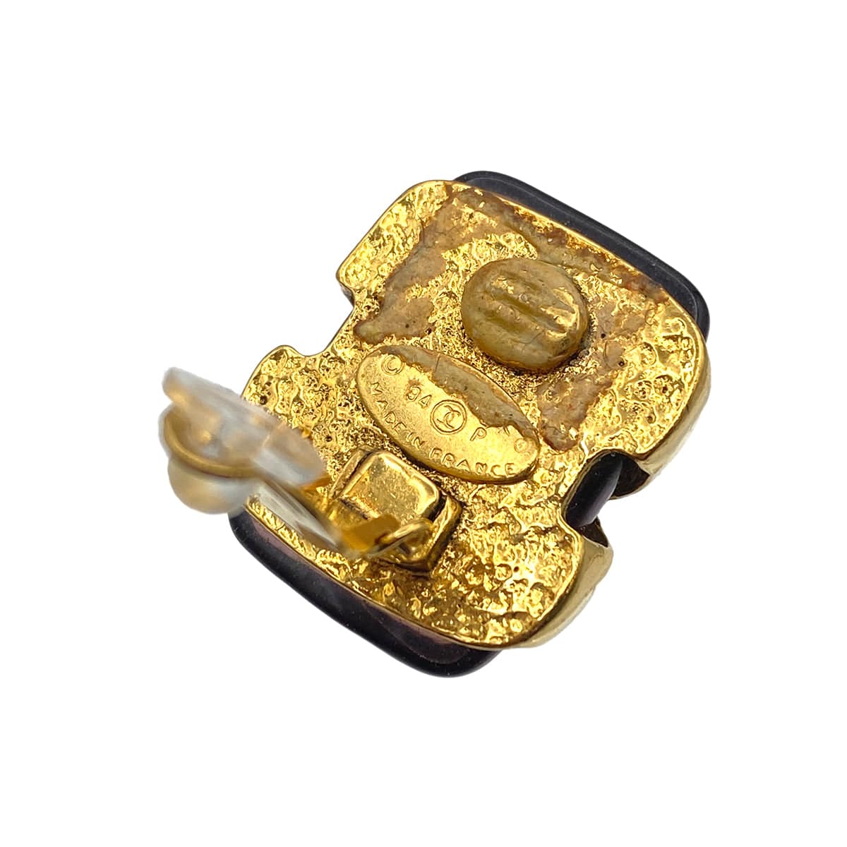 LUXURY PROMISE CHANEL VINTAGE EARRINGS COCOMARK COLOR STONE ACCESSORY 94P 90269864