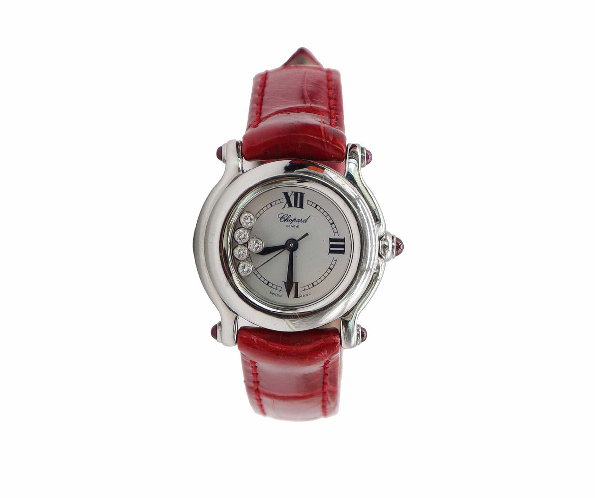 Luxury Promise Chopard Happy Sports Combi 27 8246 21 Women's Watch 5P Diamond White Gold Quartz Happy Sports Chopard DXBS6587
