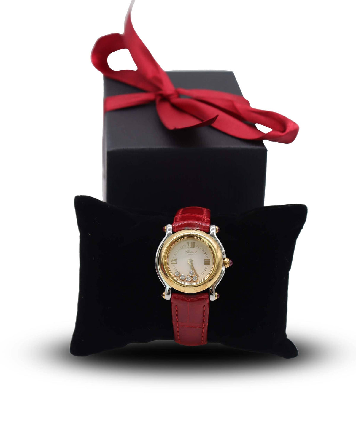 Luxury Promise Chopard Happy Sports Combi 27 8246 21 Women's Watch 5P Diamond White YG Yellow Gold Quartz Happy Sports Chopard DXBS6589