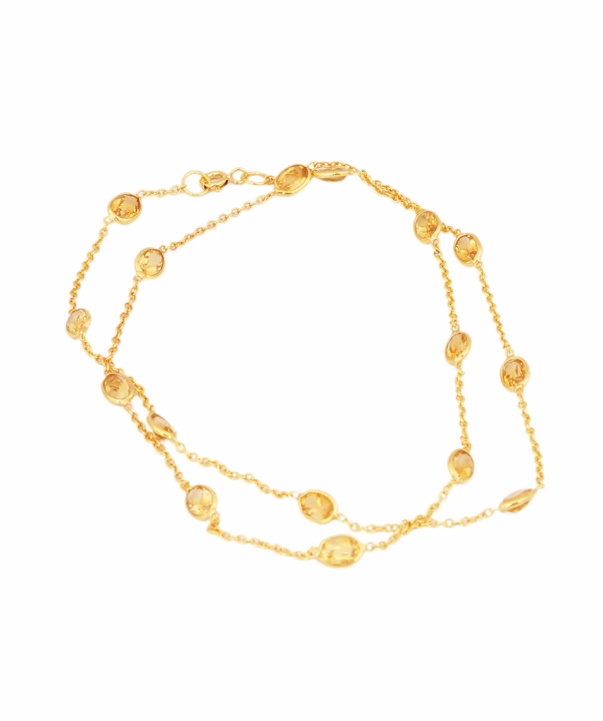 Luxury Promise Citrine Necklace ANC1768