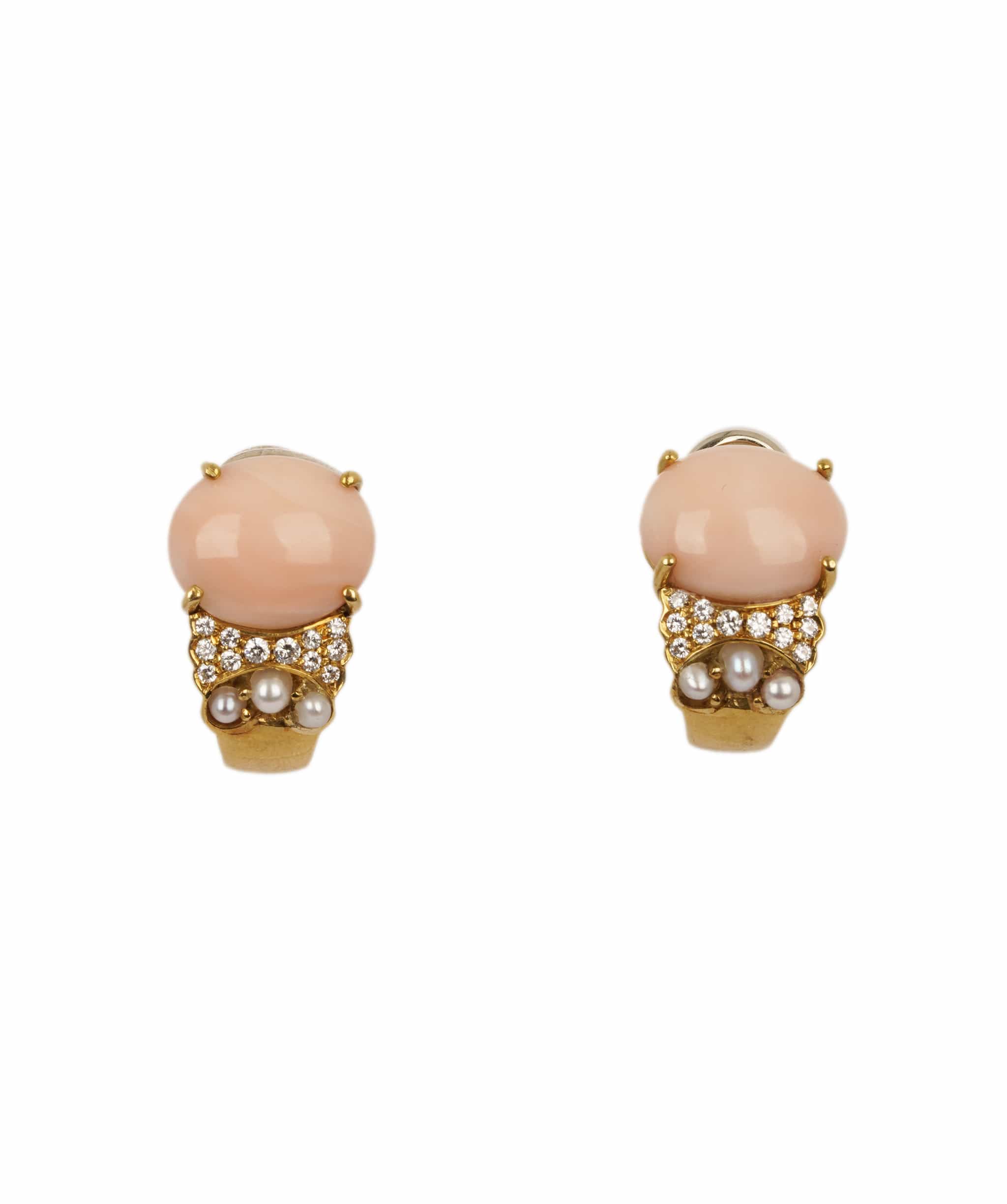 Luxury Promise Coral, Diamond and Pearl Set WA24635