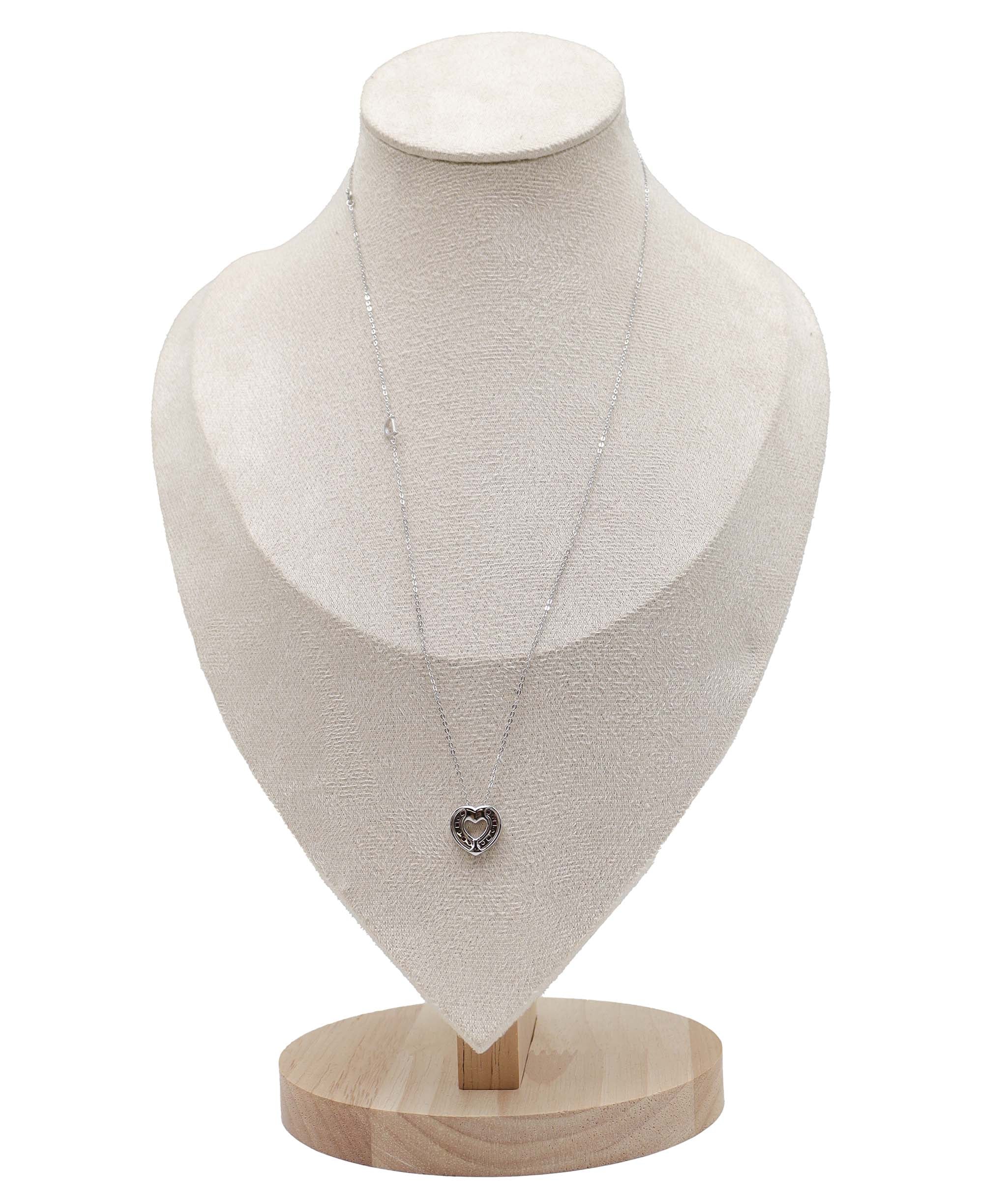 Luxury Promise DAMIANI Belle Epoque Ruby Diamond Heart Necklace 50cm K18 WG White Gold 750 Necklace Damiani DXBS4039