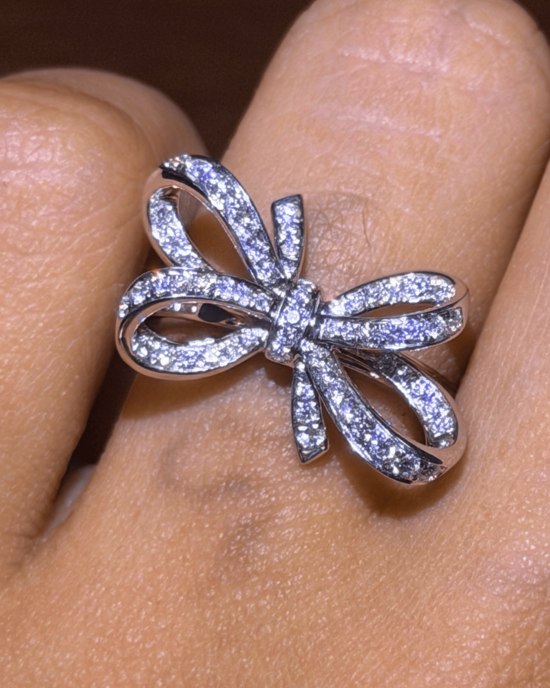 Luxury Promise Diamond Bow Ring in 18K / 4.7g, D0.44ct 19Z5N JJC0092