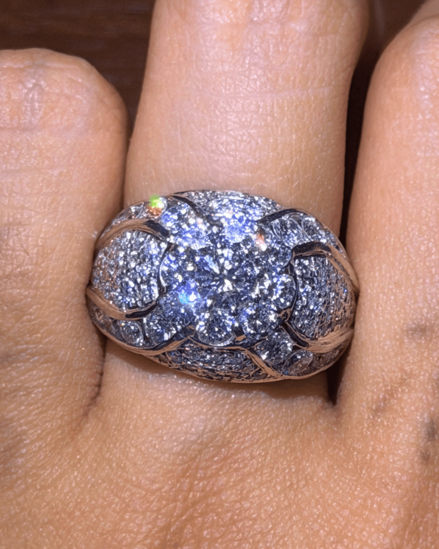 Luxury Promise Diamond Pavé Band Ring in PT900 / 12.8g, D0.41 + 2.12ct 258N6 JJC0102