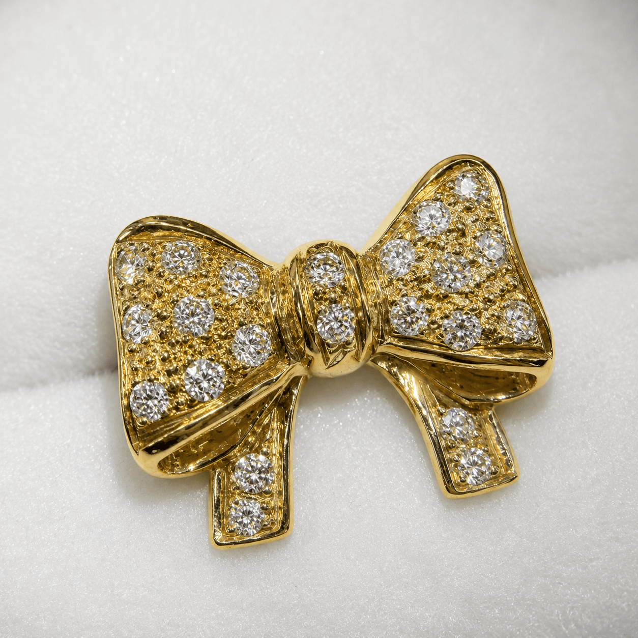 Luxury Promise Diamond Ribbon Ring in K18 / D0.53ct / 7.8g / J6034 JJC1109