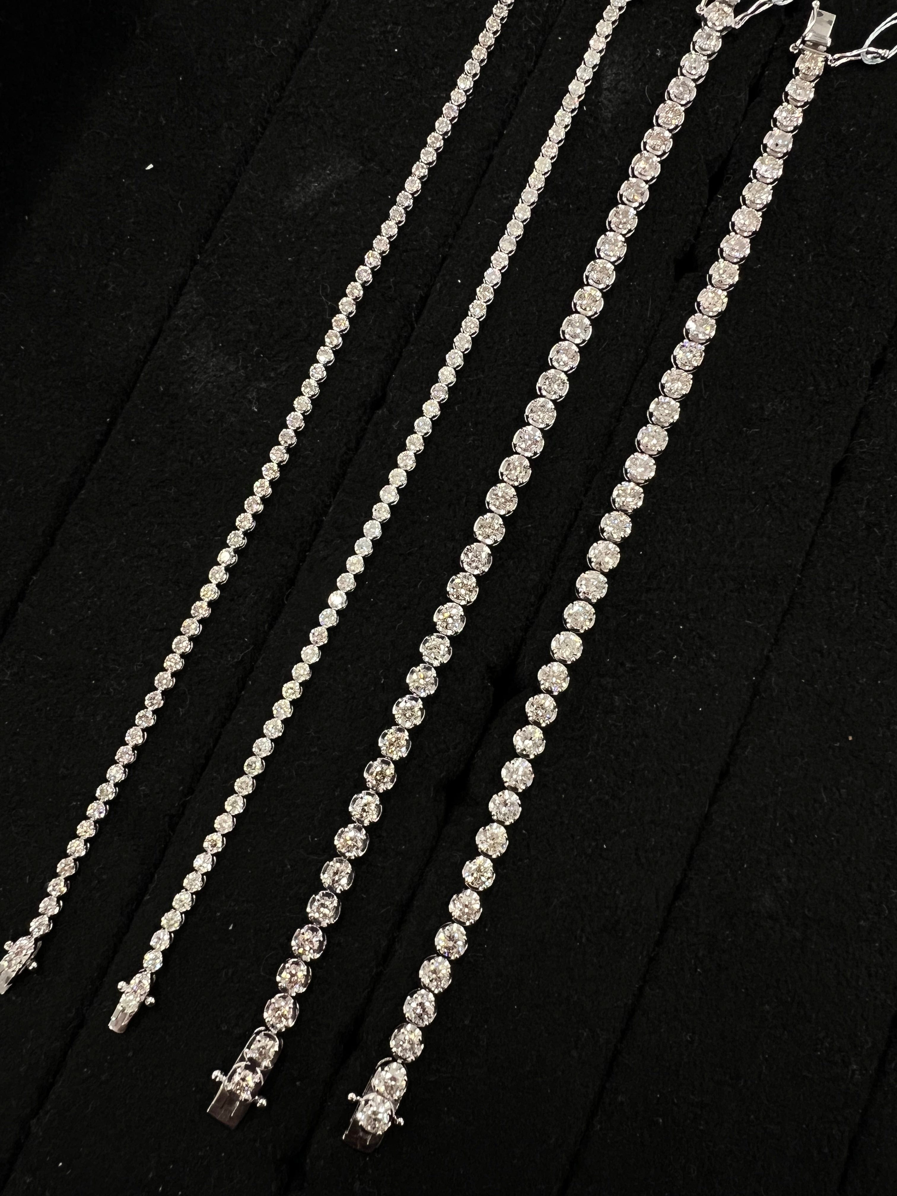 Luxury Promise Diamond Tennis Bracelet 8.20cts PT950 15.9g BPT8003