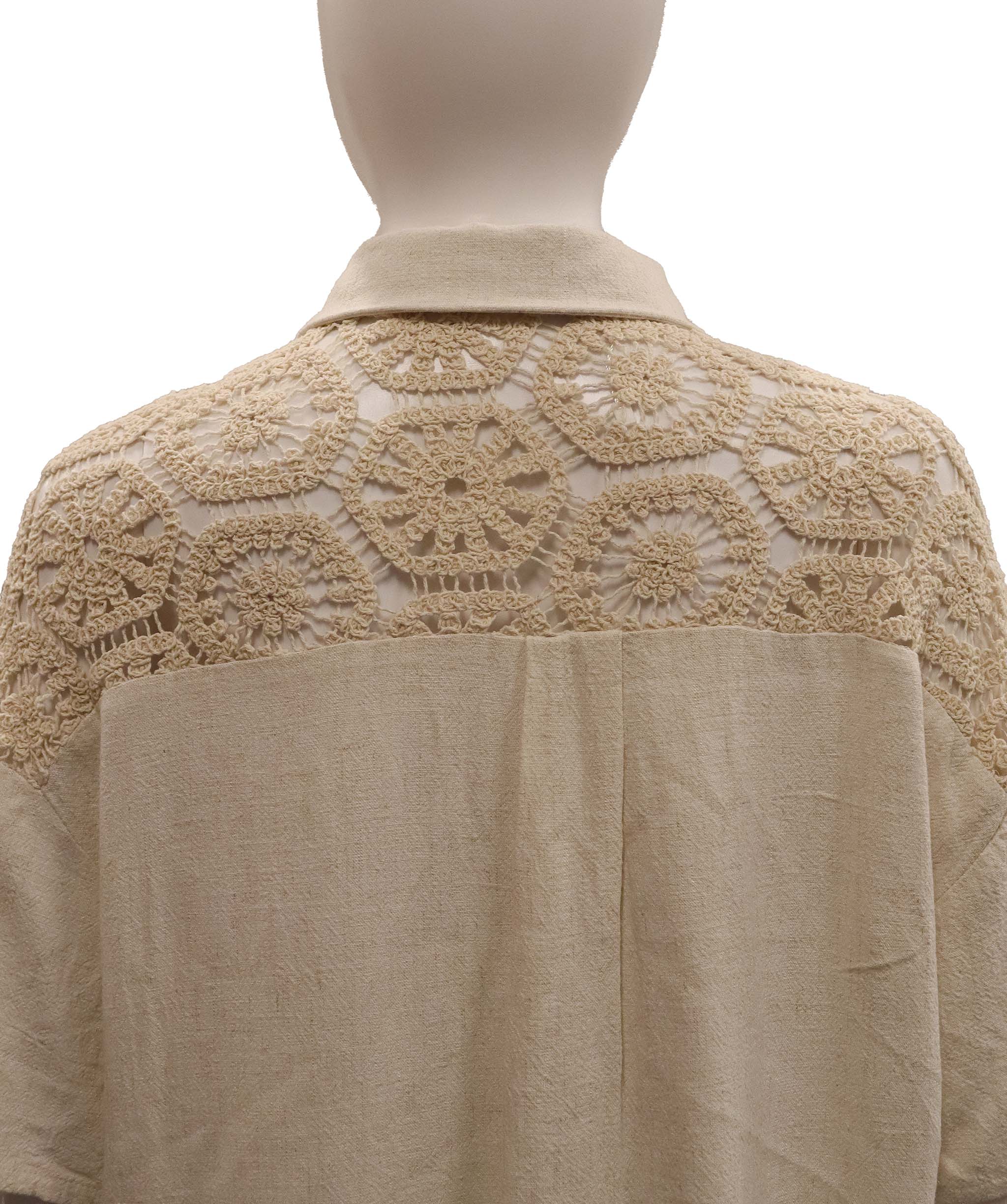 Luxury Promise Ecru Crochet Luxe Ensemble Medium size DXBCS0734