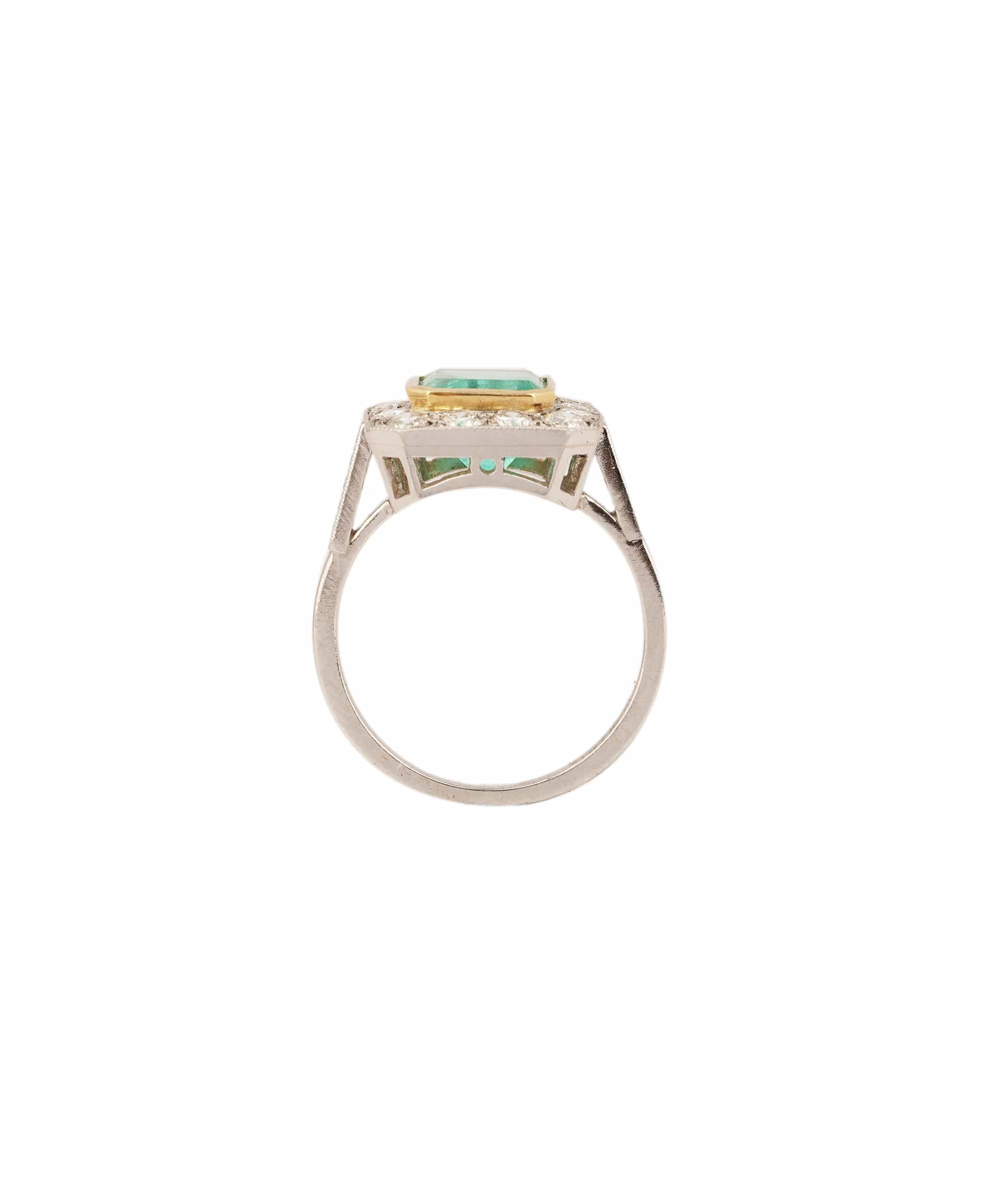 Luxury Promise Emerald and Diamond Ring WA90610