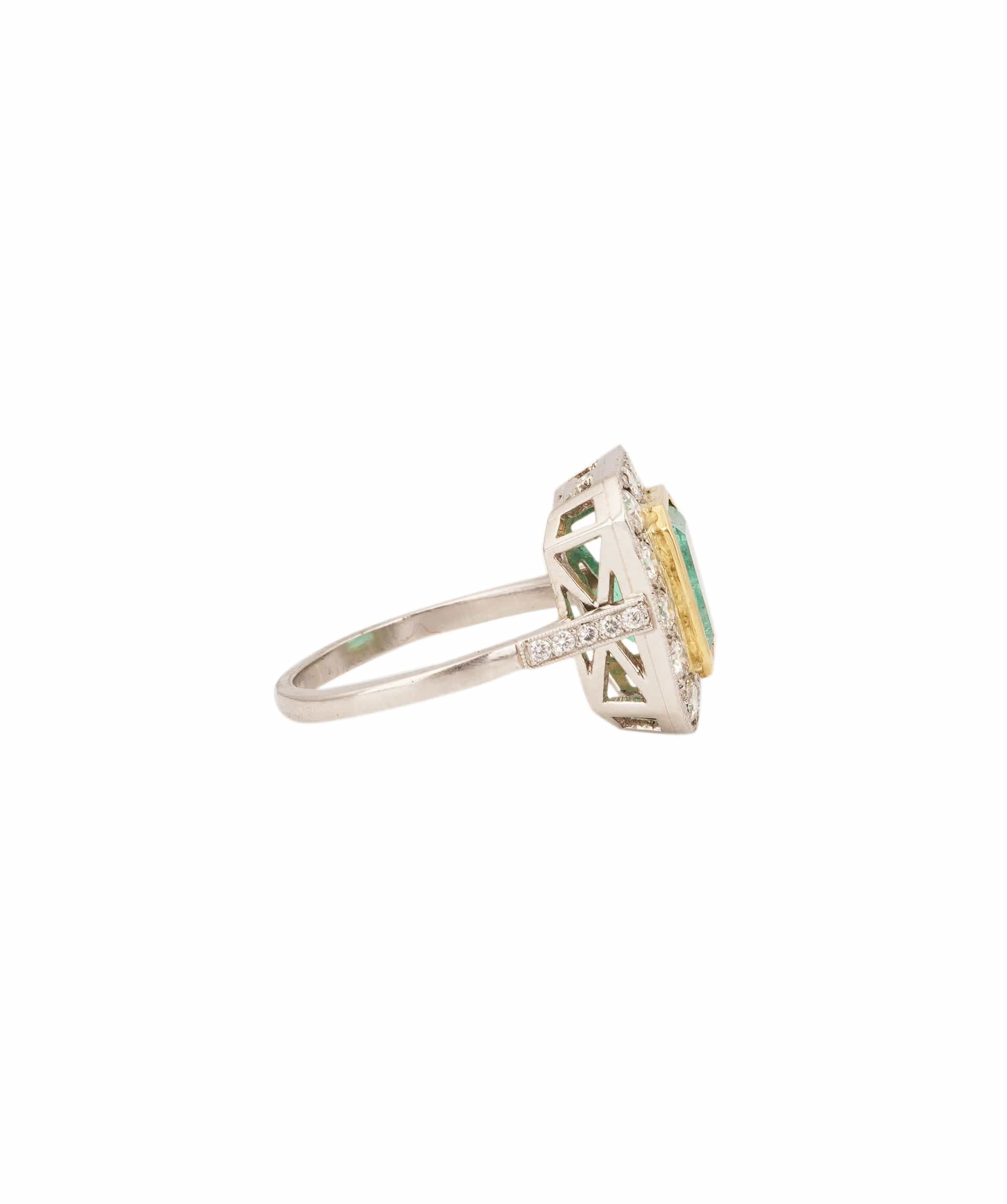 Luxury Promise Emerald and Diamond Ring WA90610