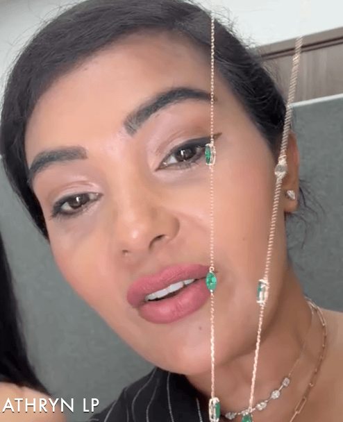 Luxury Promise Emerald Necklace in K18YG / E1.61 2406 JJC1057