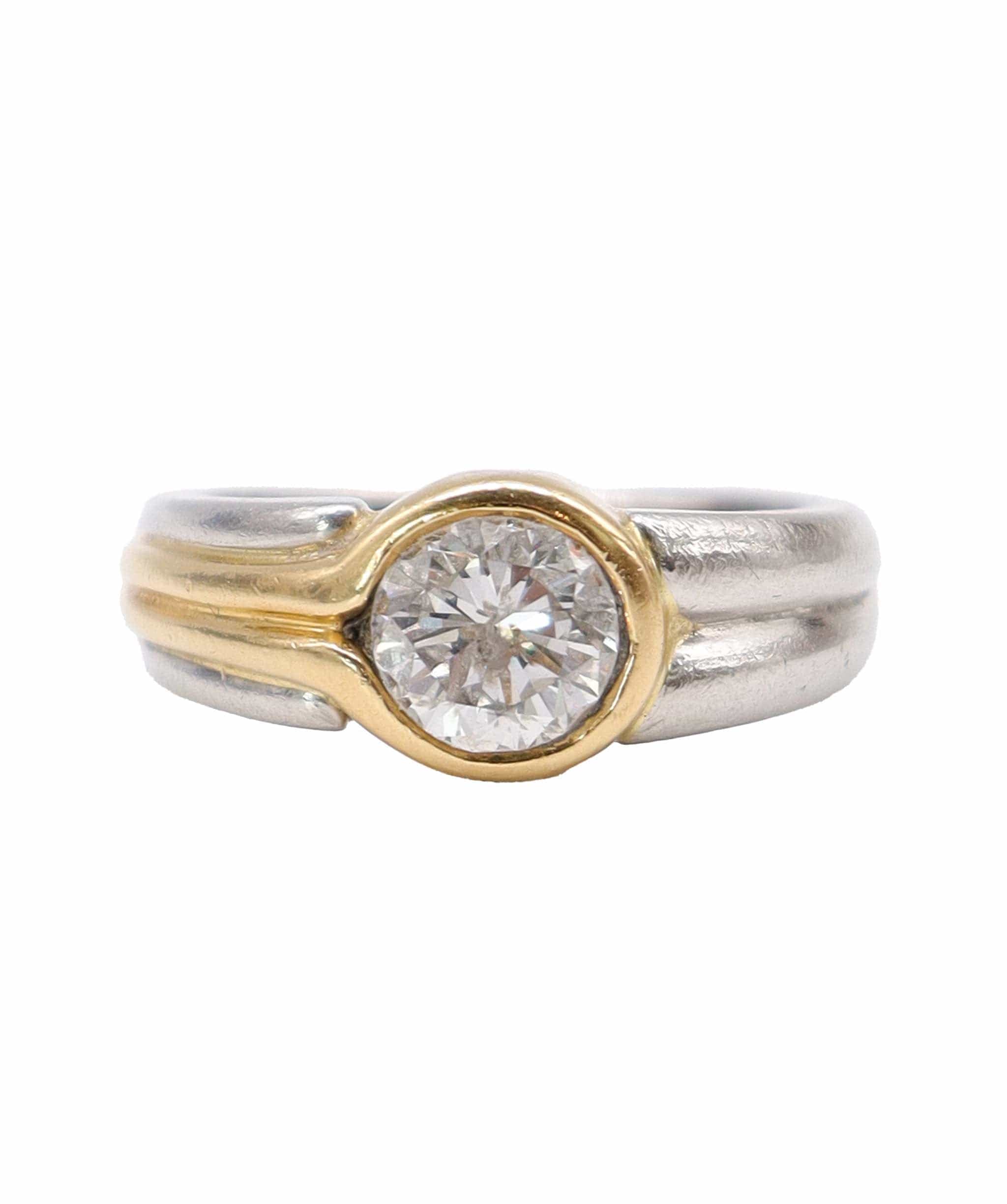 Luxury Promise EU 50 Diamond ring Gold and Silver DXBS4549