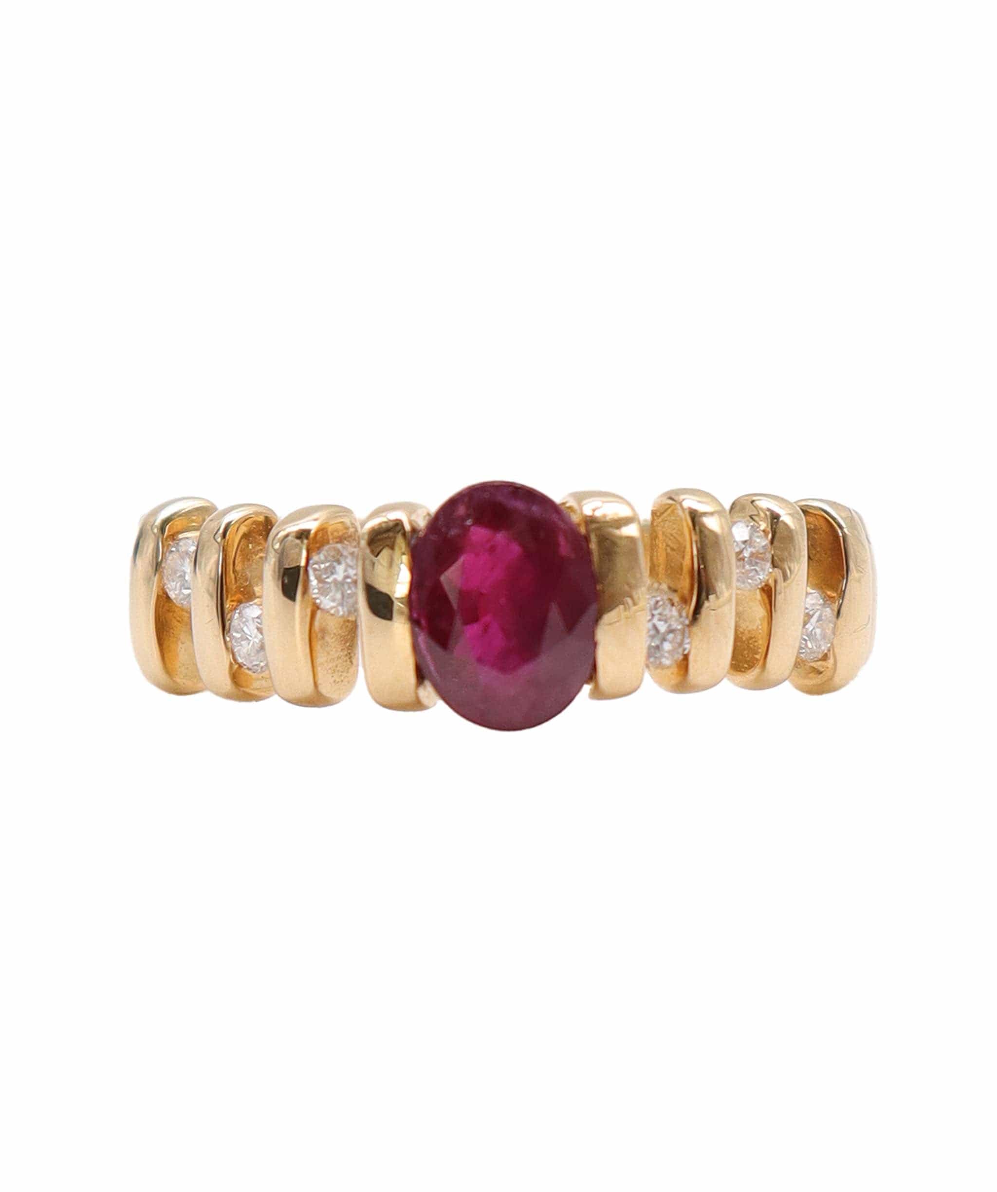 Luxury Promise EU 56/Ruby/ Diamonnd eternity band ring DXBS4556