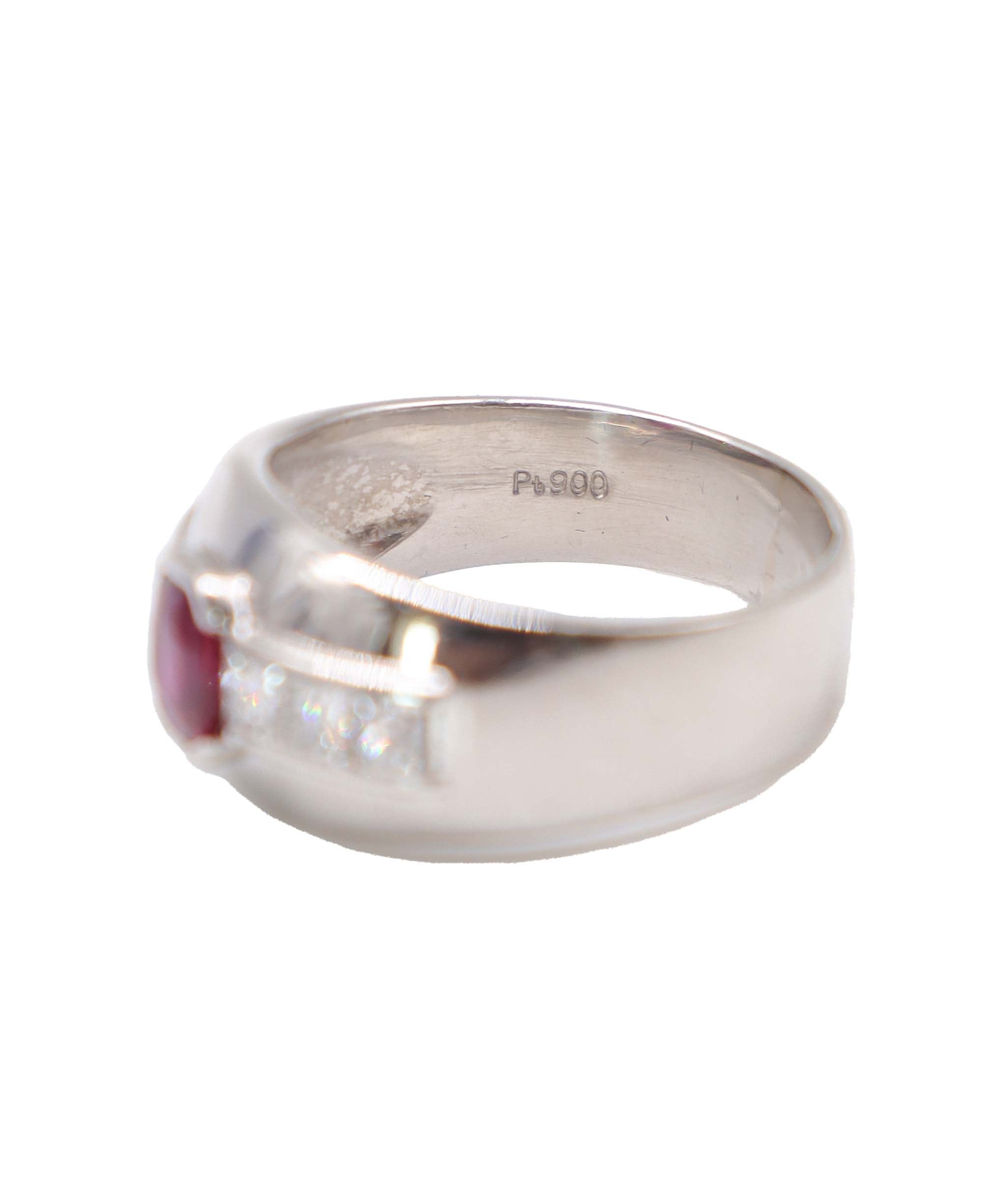 Luxury Promise EU 59 0.95, 0.68MARKED/Thick band Ruby ring DXBS4551