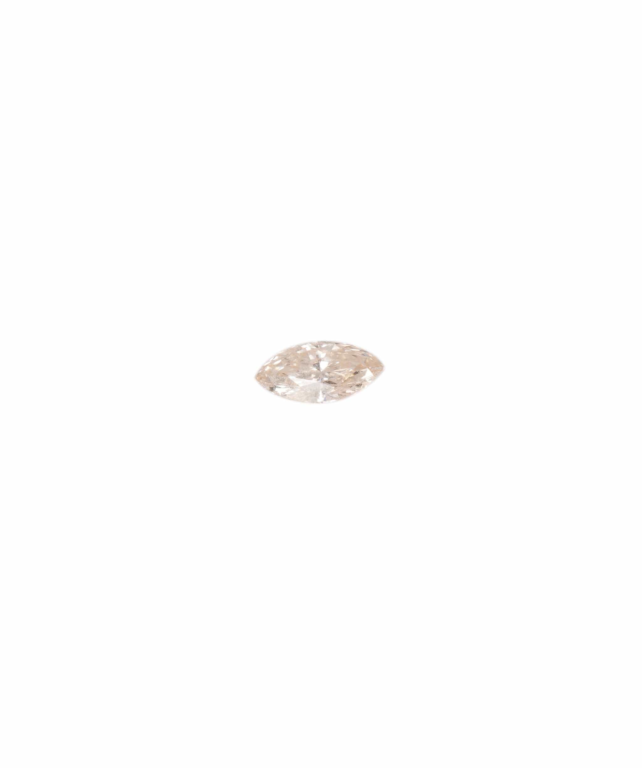 Luxury Promise Fancy Champagne 0.38crt Marquise Diamond ANL0068