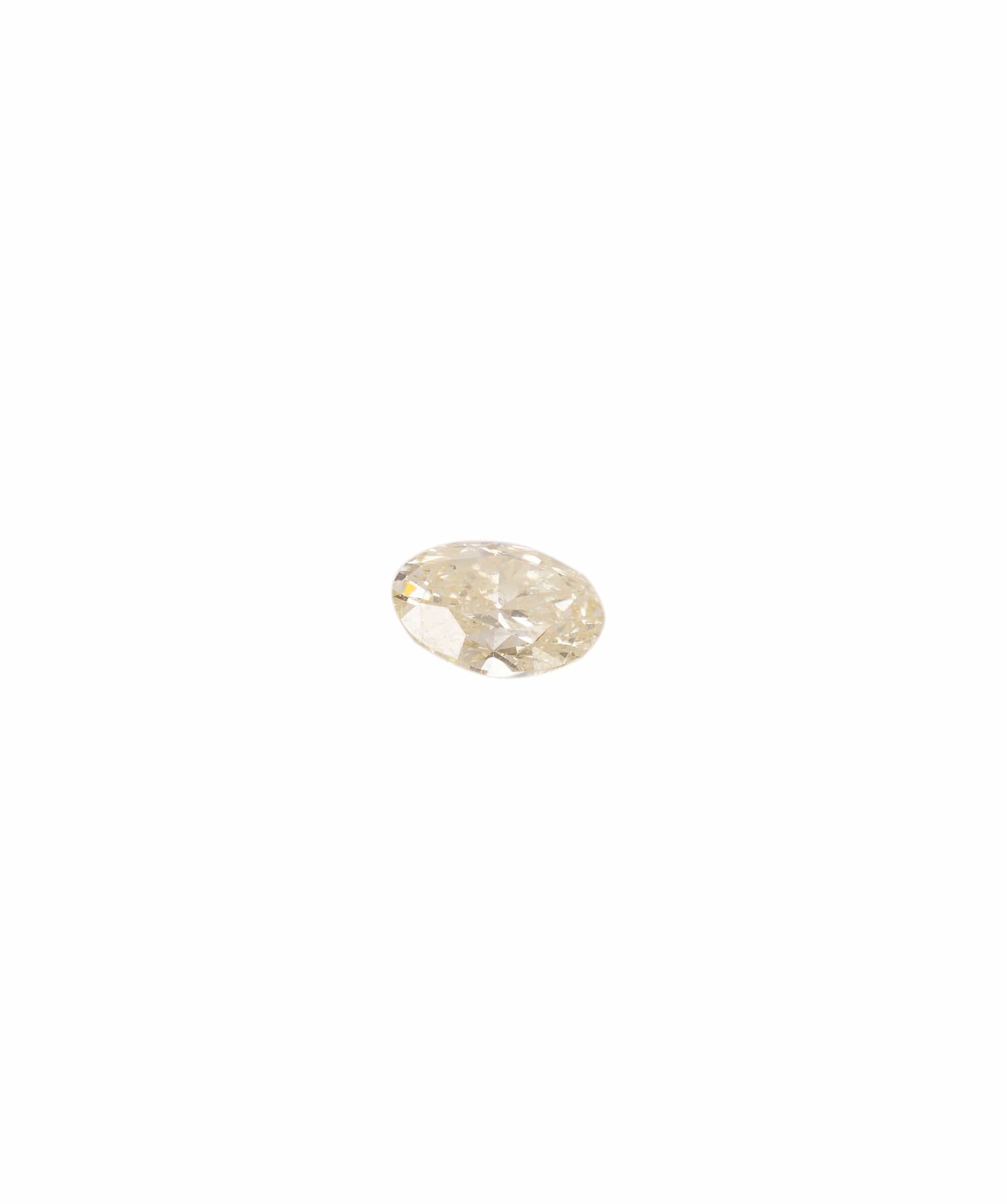 Luxury Promise Fancy Champagne 0.62crt Oval Diamond ANL0064